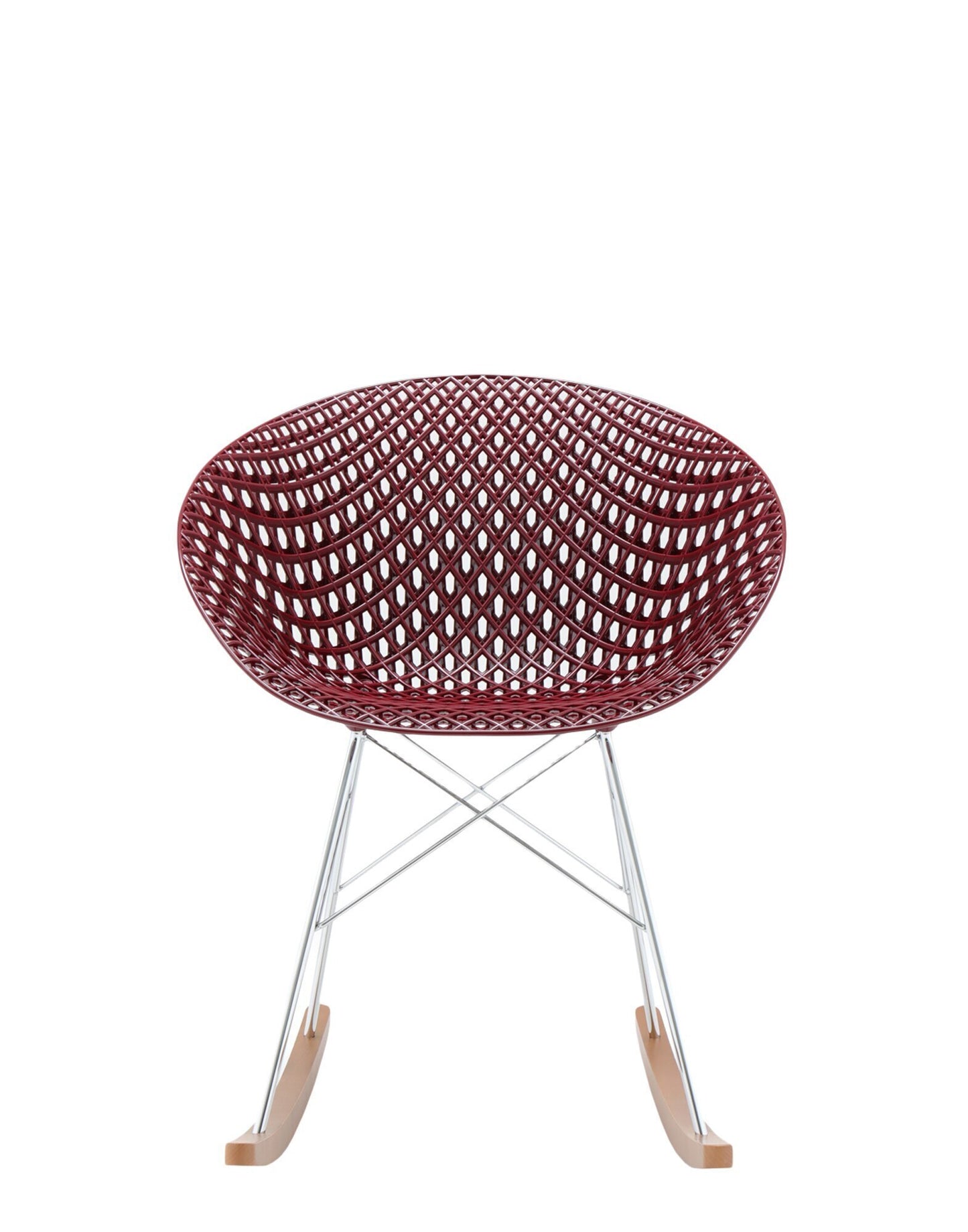 Smatrik Rocking Armchair by Kartell #PLUM/CHROME