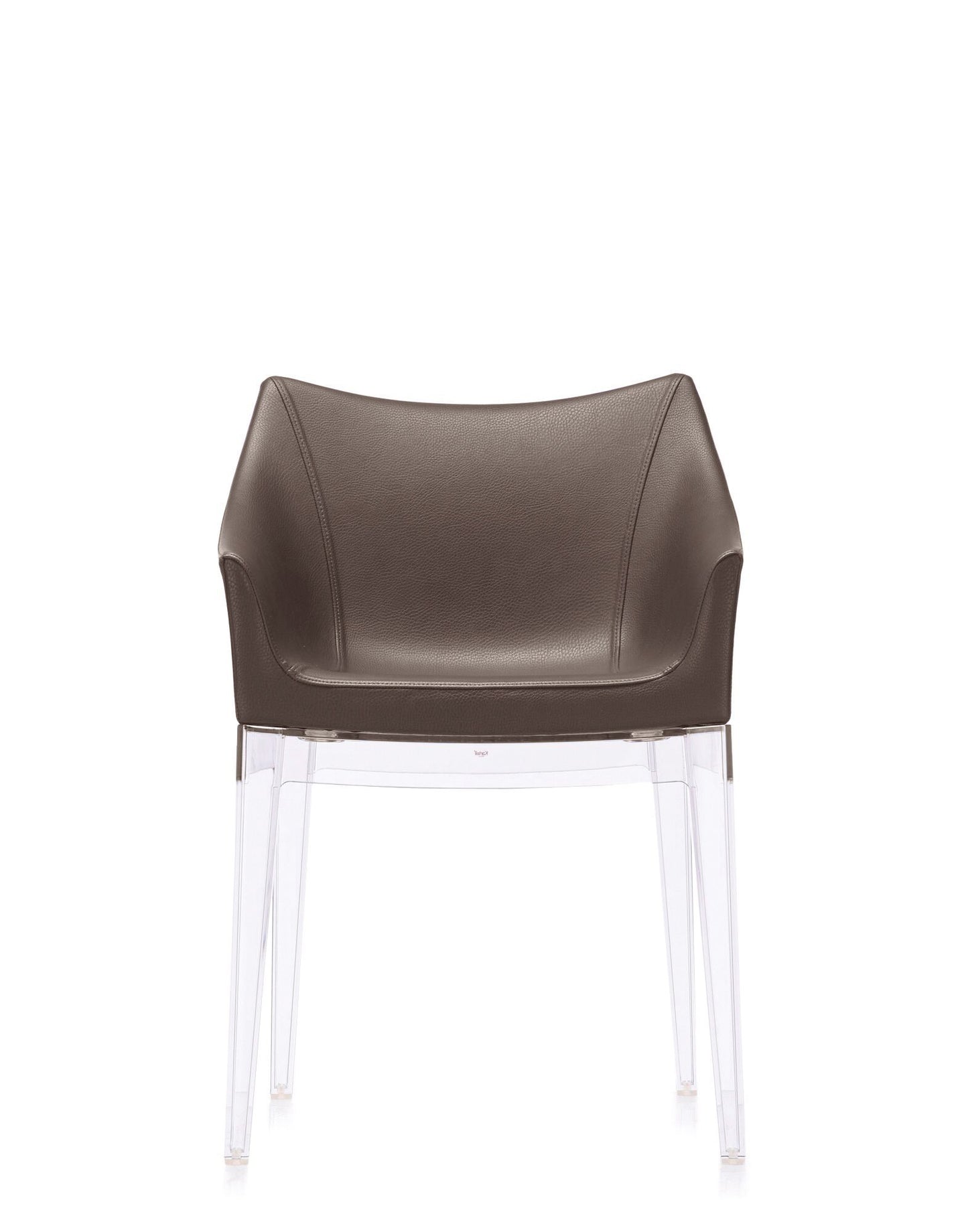 Madame Armchair by Kartell #ECOPELLE/BRICK RED/TRANSPARENT