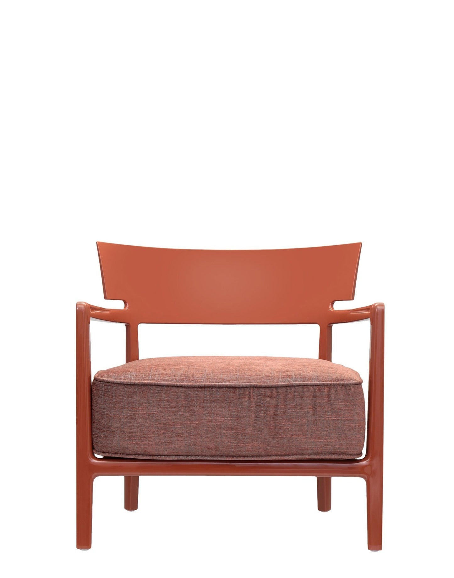 Cara Inddor Lounge Chair by Kartell #RUST/SOLID RUST