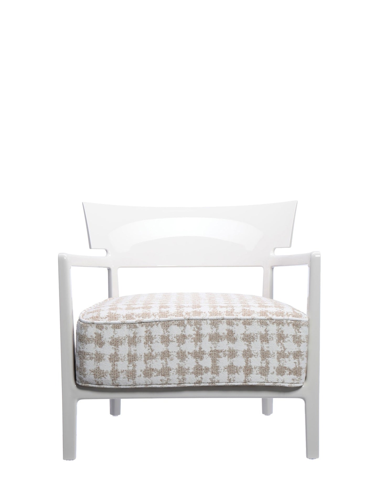 Cara Inddor Lounge Chair by Kartell #IVORY/FANCY WHITE-BEIGE