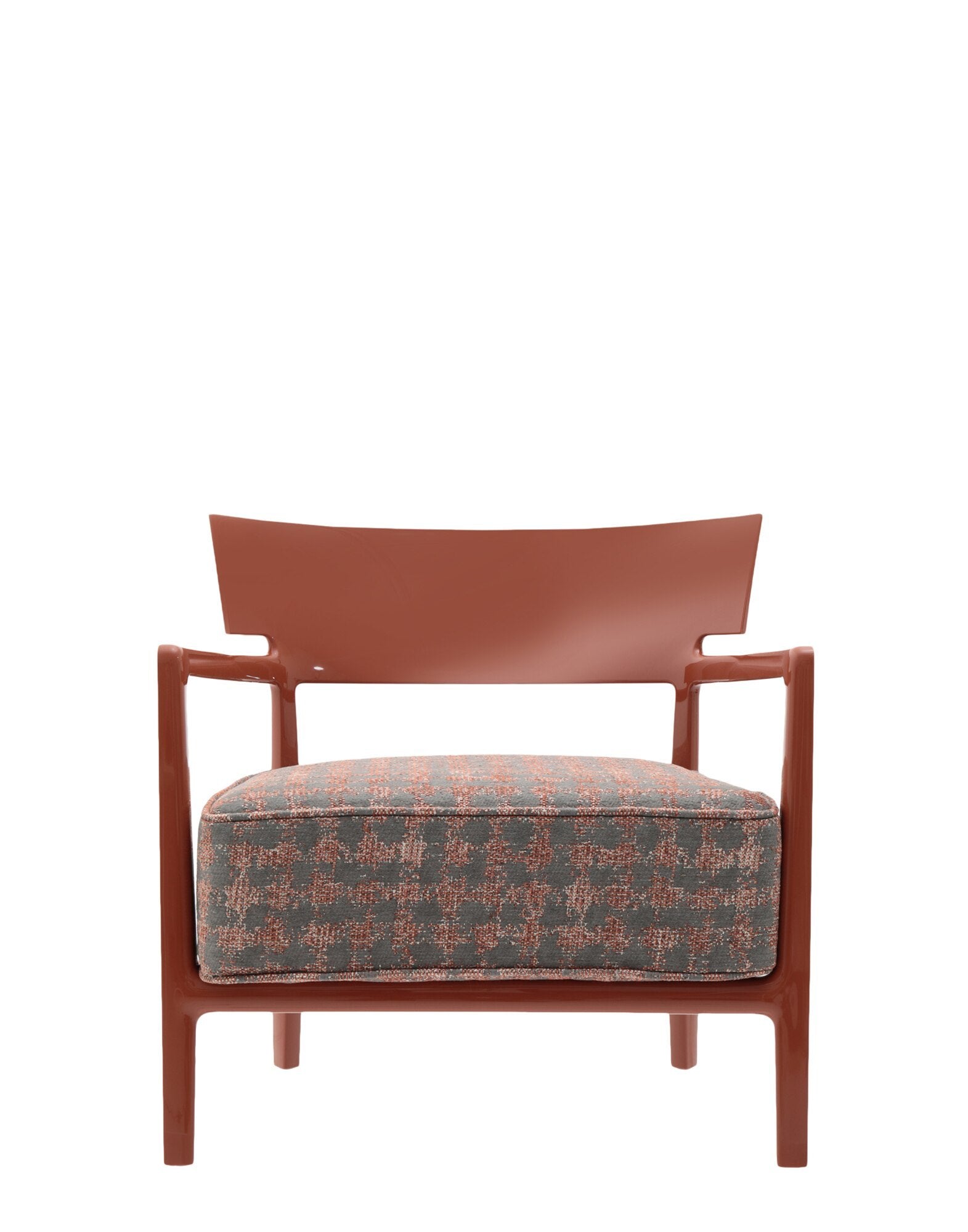 Cara Inddor Lounge Chair by Kartell #RUST/FANCY RUST-BEIGE