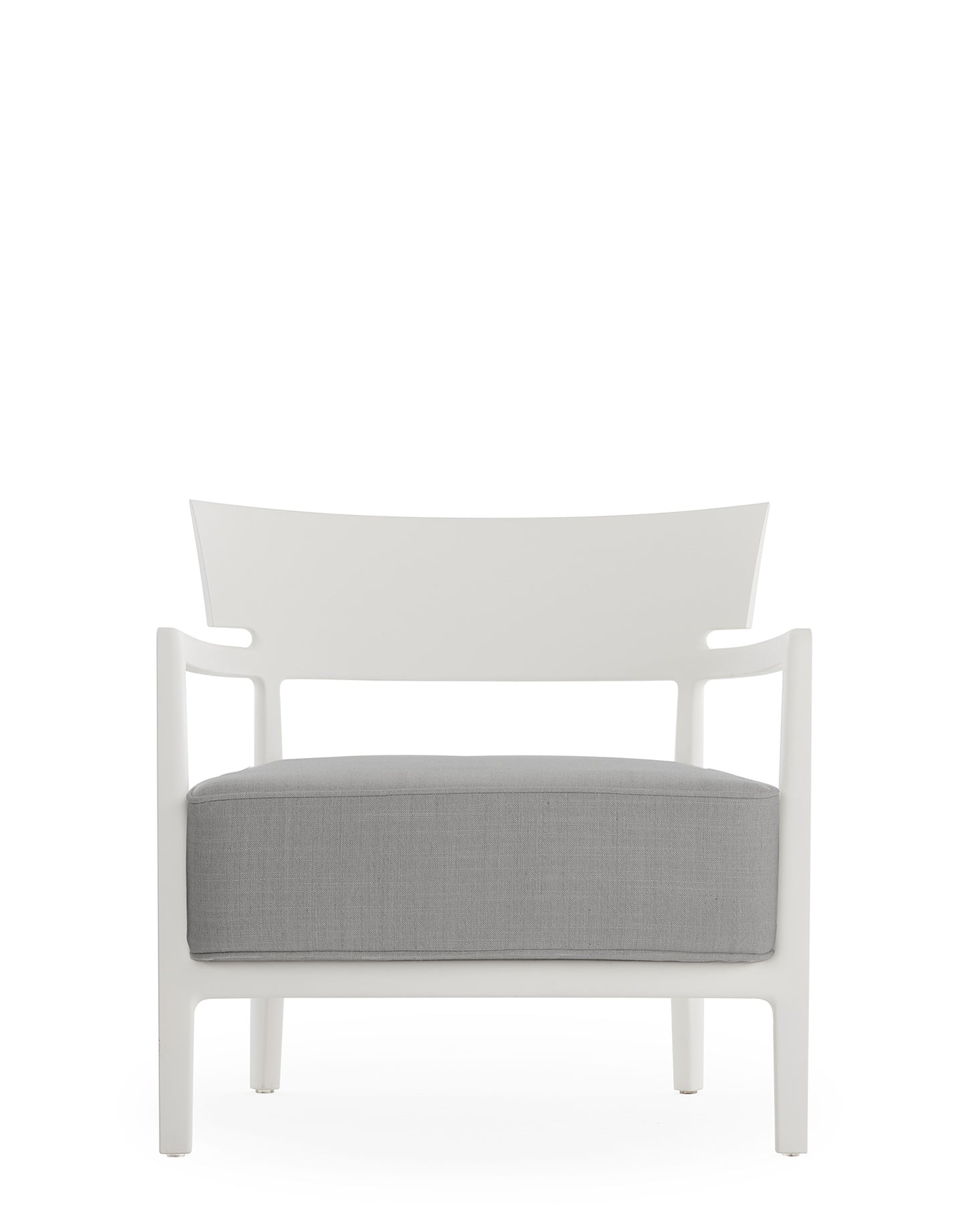 Cara Outdoor Lounge Chair by Kartell #WHITE/GREY