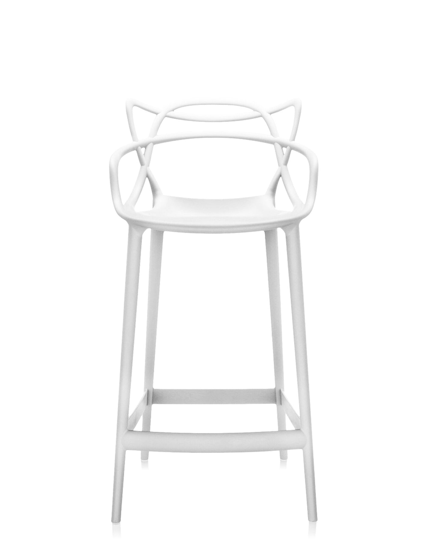 Masters Bar Stool by Kartell #WHITE/65 cm/