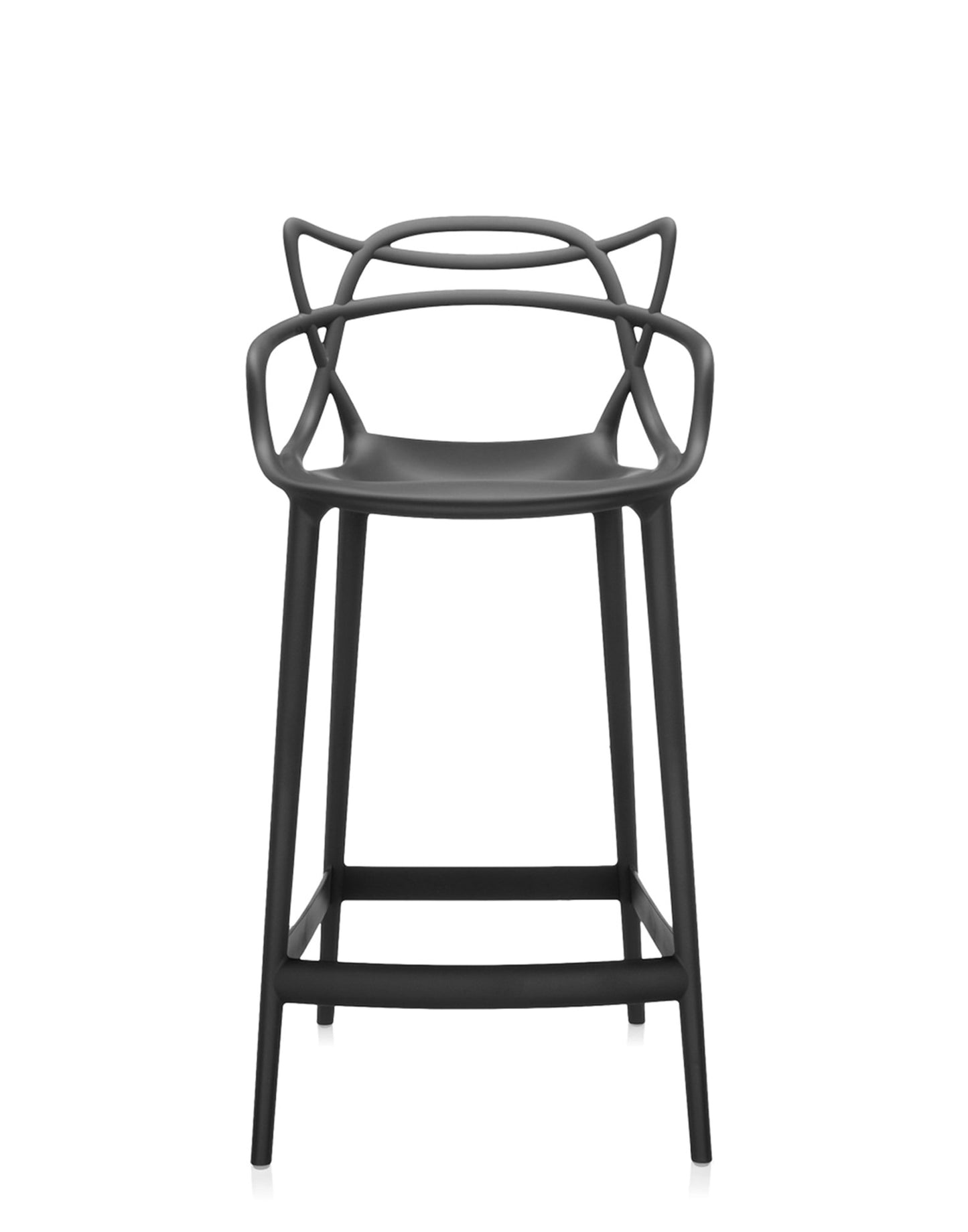 Masters Bar Stool by Kartell #BLACK/65 cm/