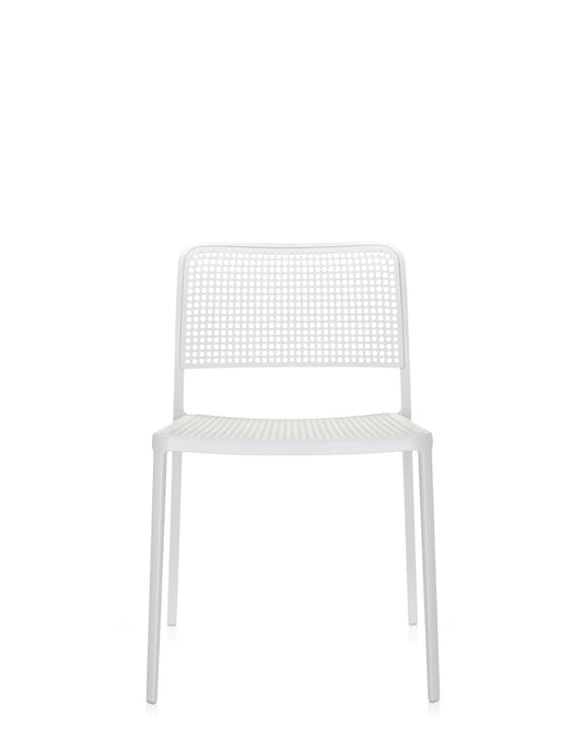 Audrey Chair by Kartell #WHITE/WHITE PAINTED STEEL/