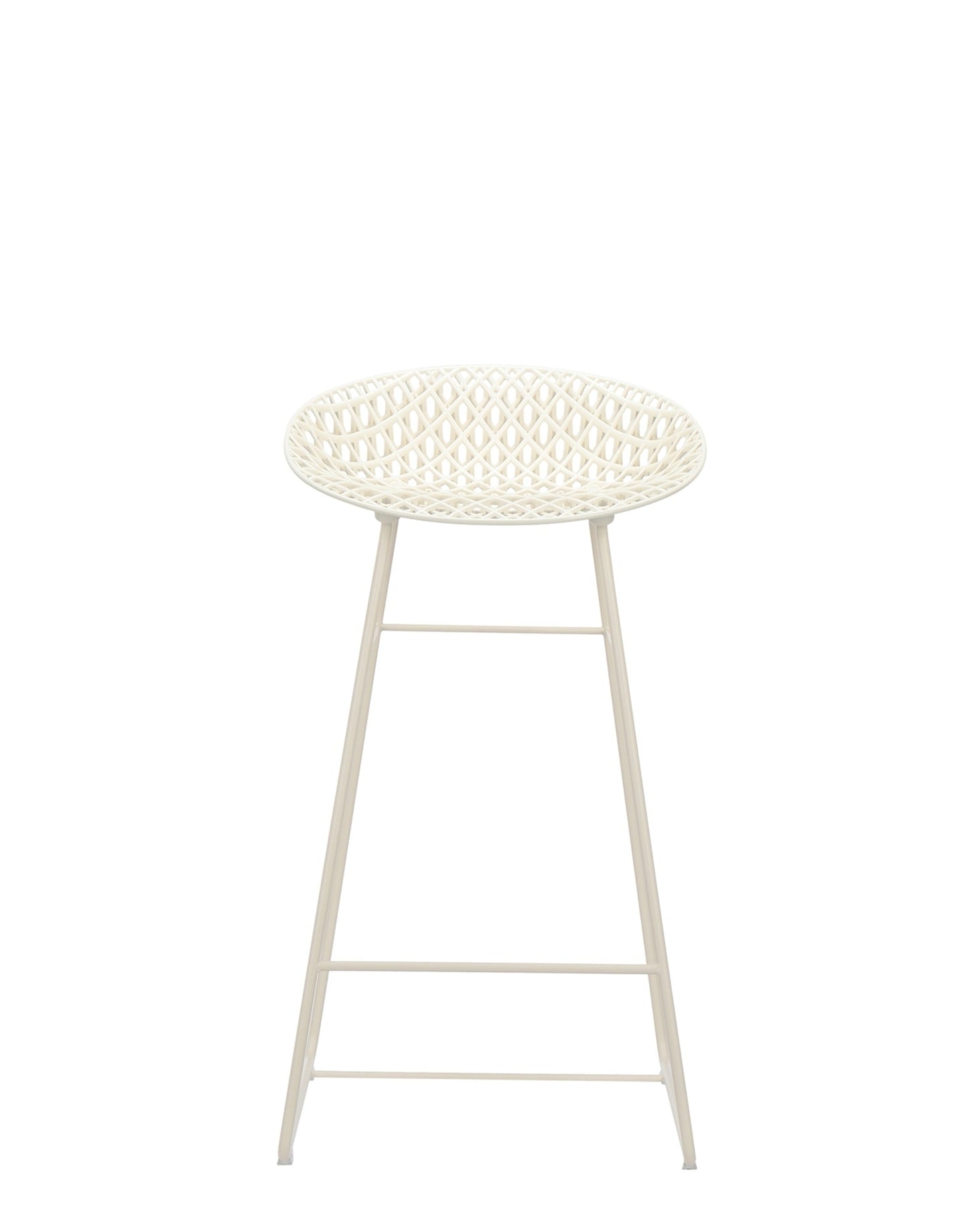 Smatrik Bar Stool Outdoor by Kartell #WHITE/WHITE