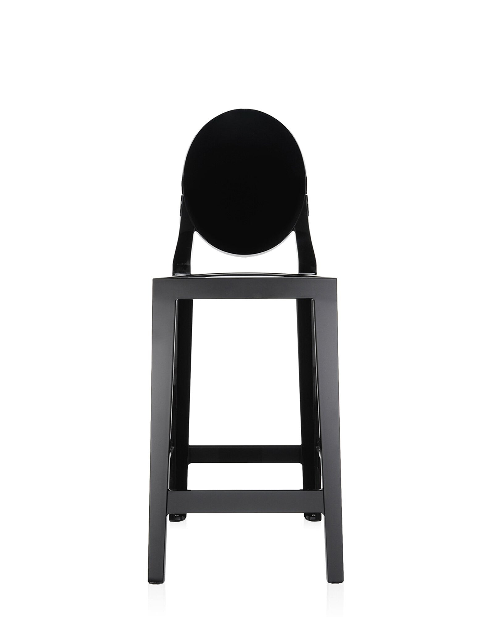 One More Bar Stool by Kartell #GLOSSY BLACK/65 cm/