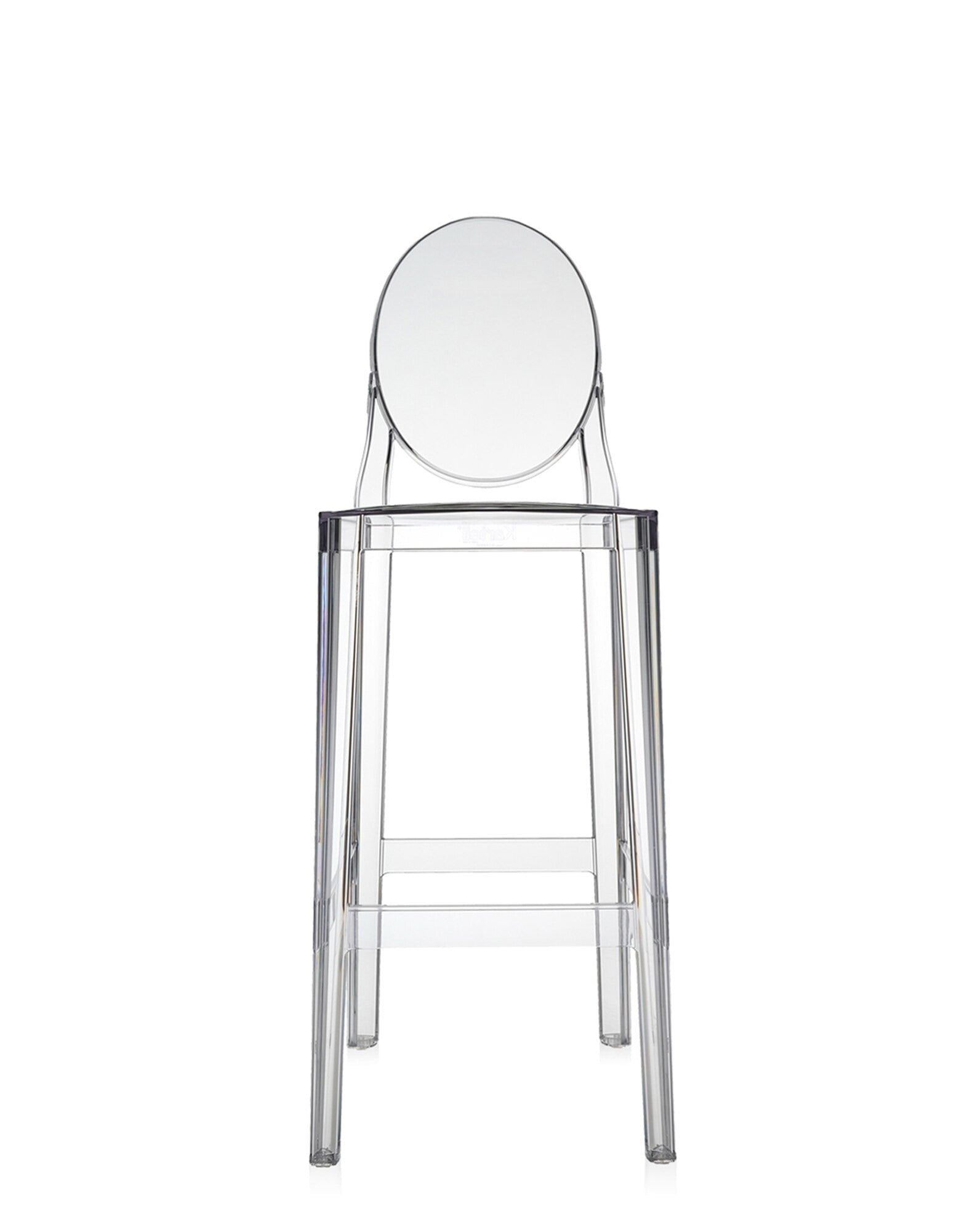 One More Bar Stool by Kartell #CRYSTAL/75 cm/