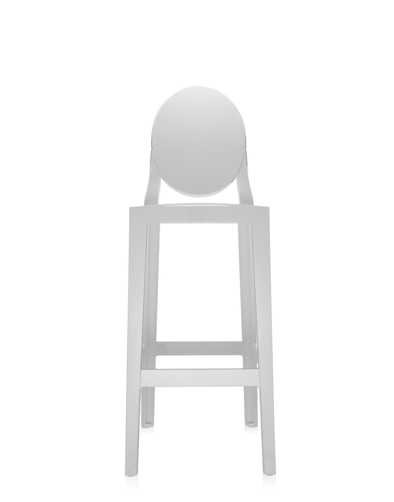 One More Bar Stool by Kartell #GLOSSY WHITE/75 cm/