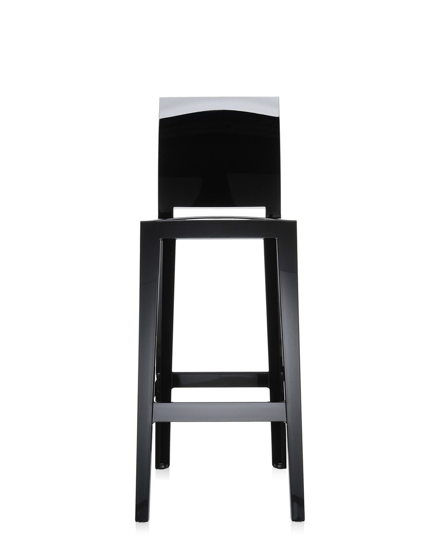 One More Please Bar Stool by Kartell #GLOSSY BLACK/75 cm/