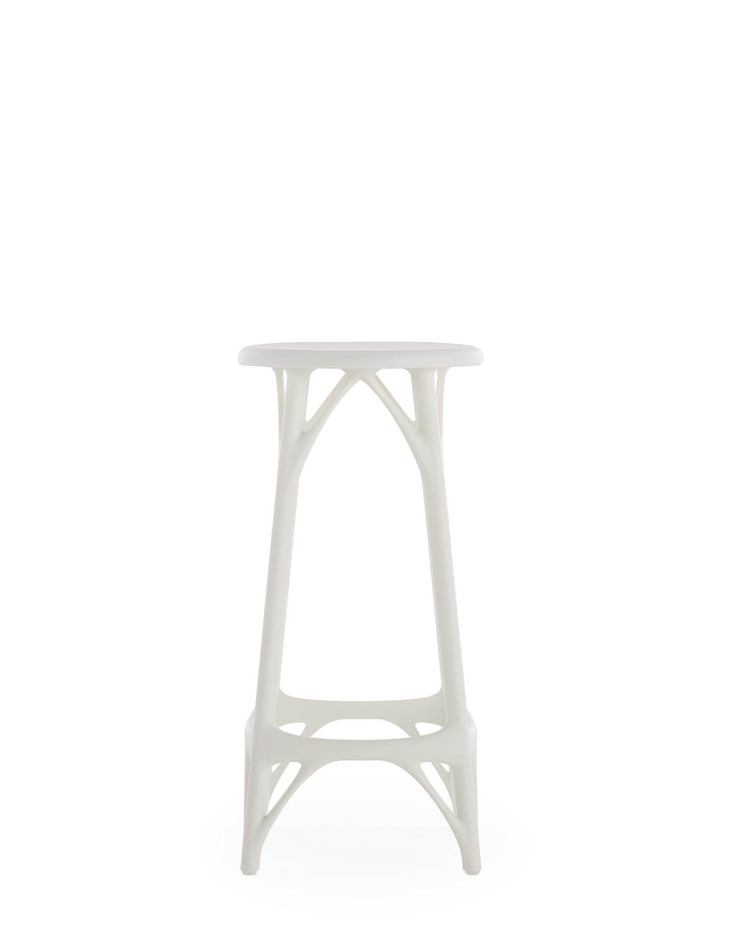 A.I. Bar Stool by Kartell #WHITE/65cm/