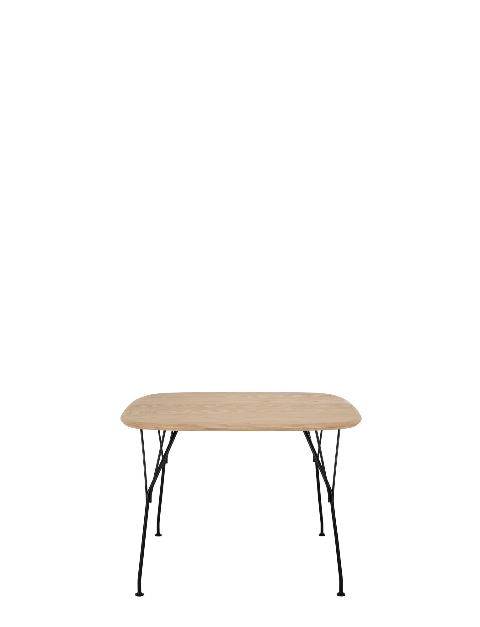 Viscount Of Wood Square Table by Kartell #ASH/BLACK/