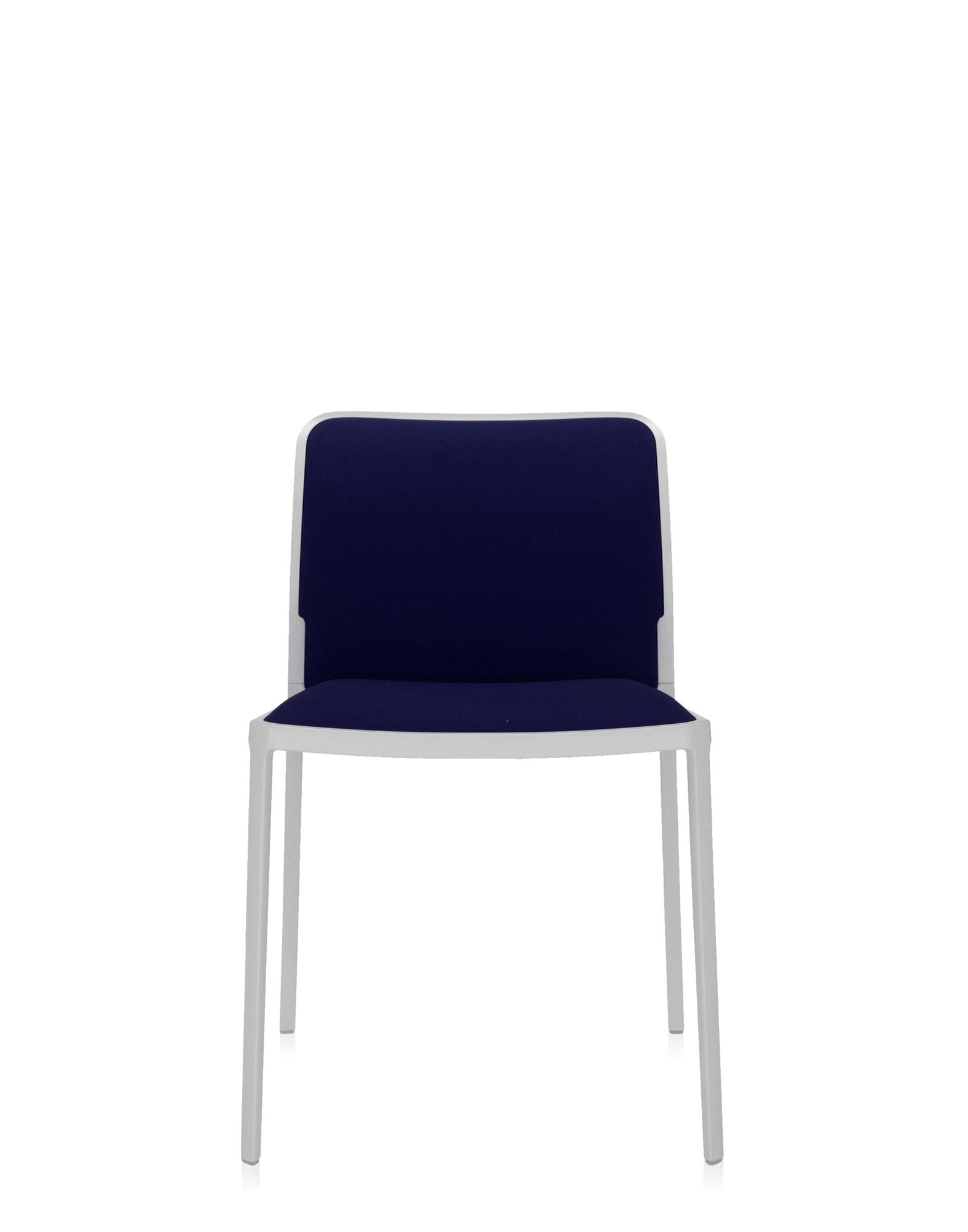 Audrey Soft Chair by Kartell #BLUE/WHITE PAINTED STEEL/