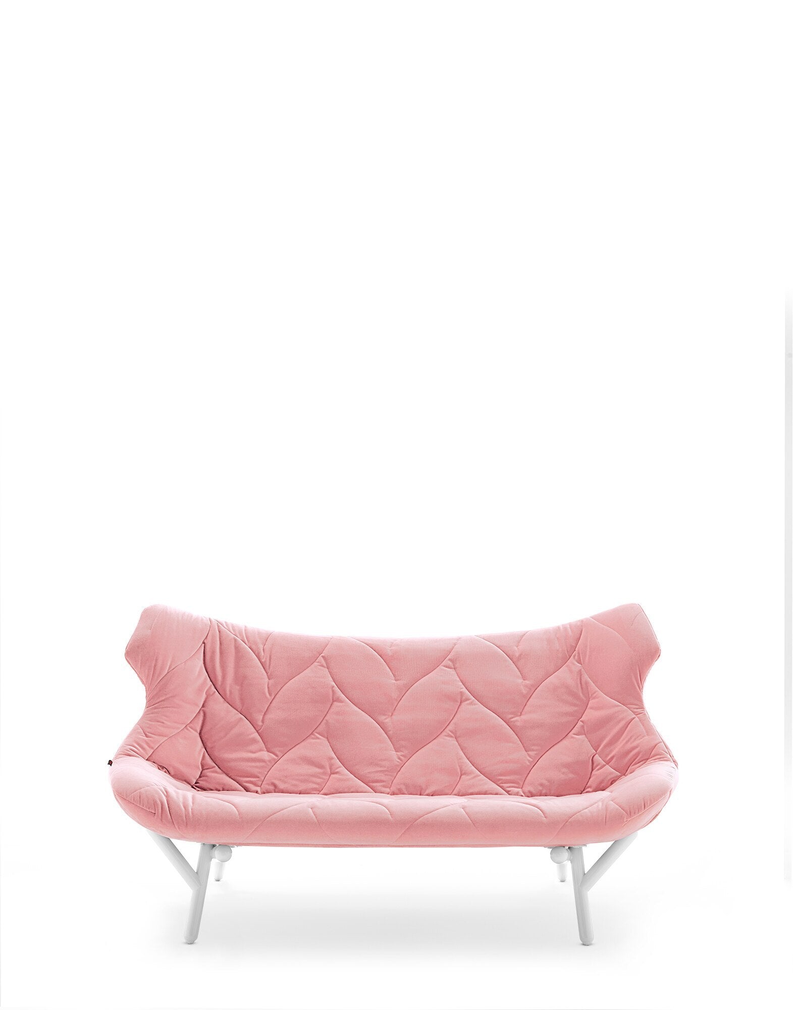 Foliage Sofa by Kartell #VELVET/PINK/WHITE