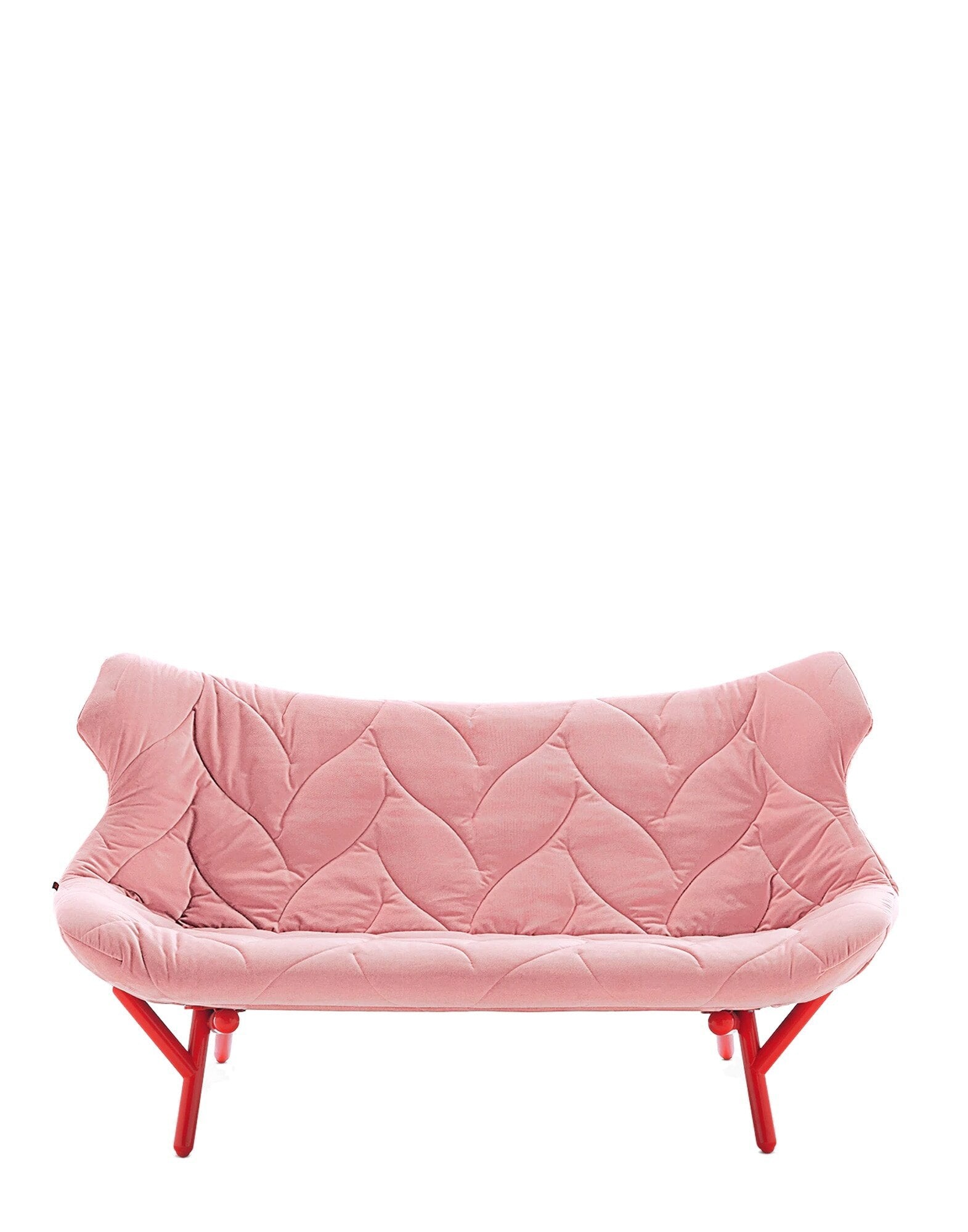 Foliage Sofa by Kartell #VELVET/PINK/RED