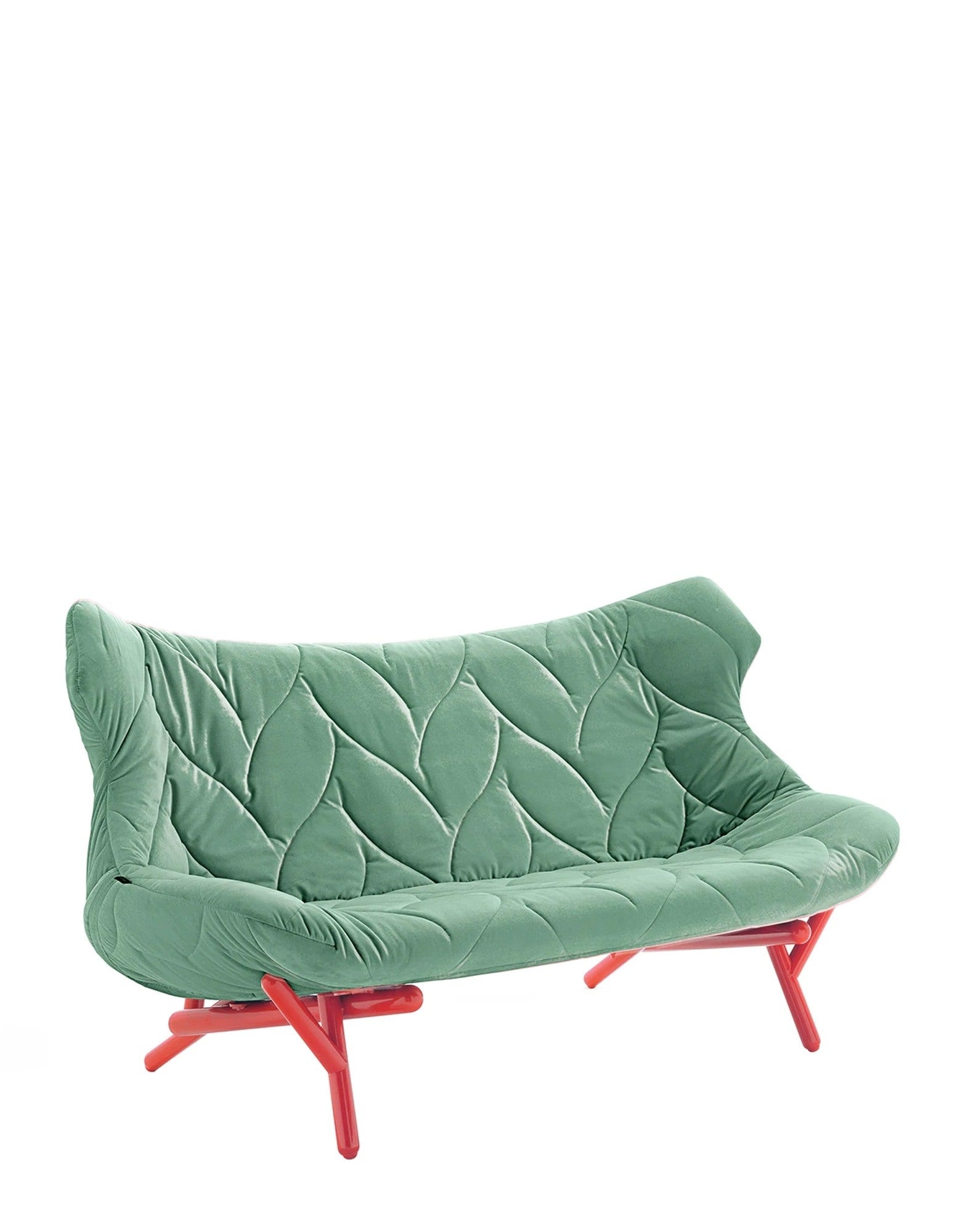 Foliage Sofa by Kartell #VELVET/DARK GREEN/RED