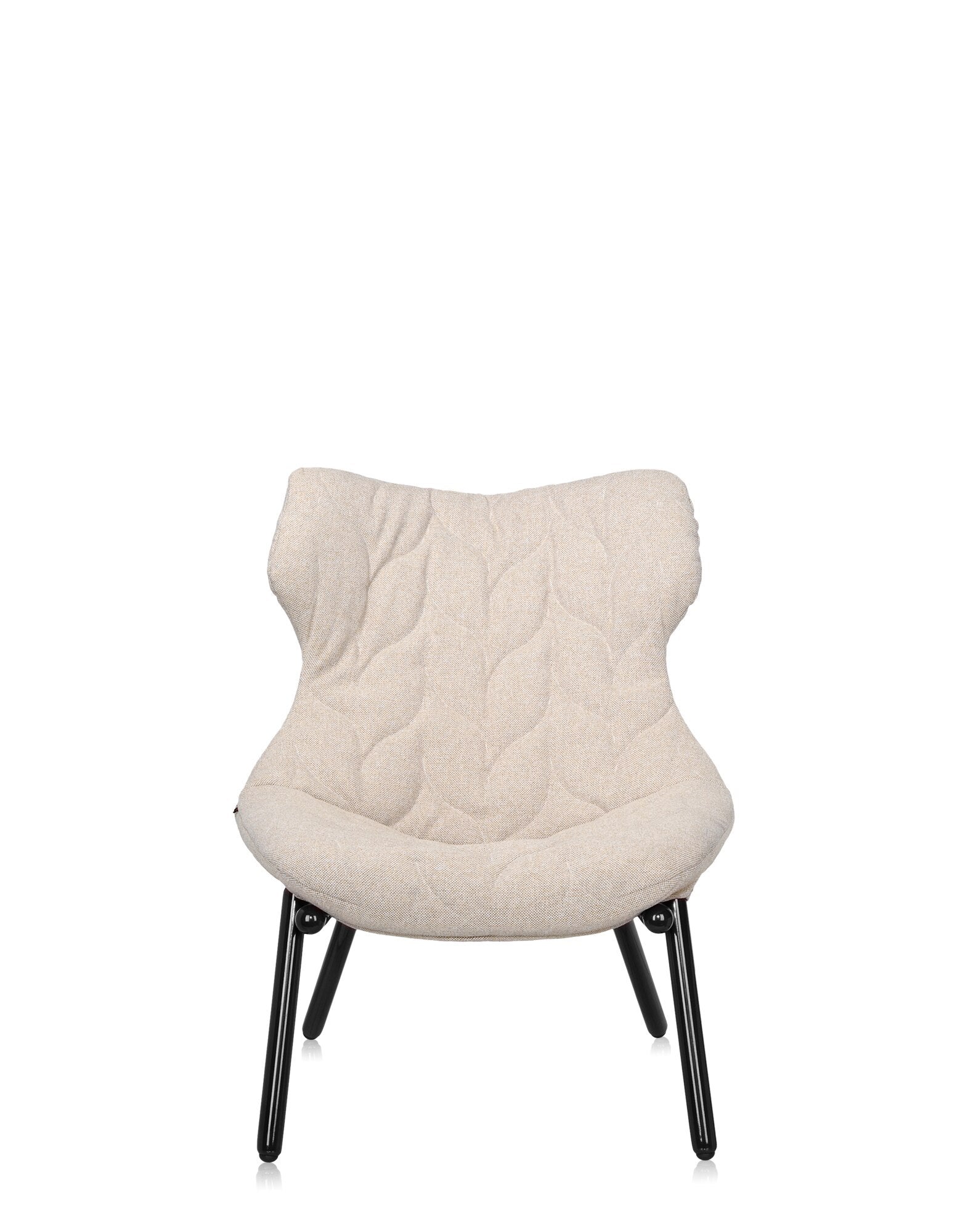 Foliage Armchair by Kartell #TREVIRA/BEIGE TREVIRA/BLACK