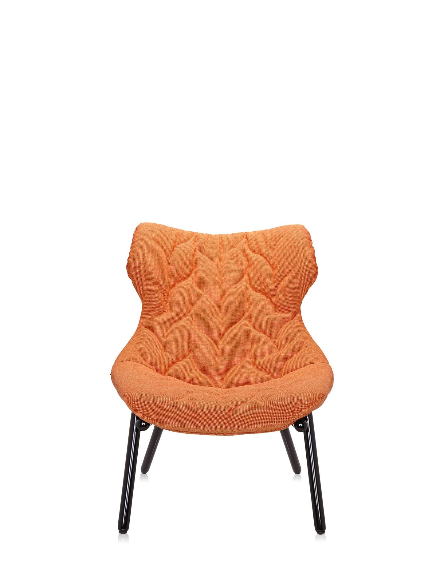 Foliage Armchair by Kartell #TREVIRA/ORANGE TREVIRA/BLACK