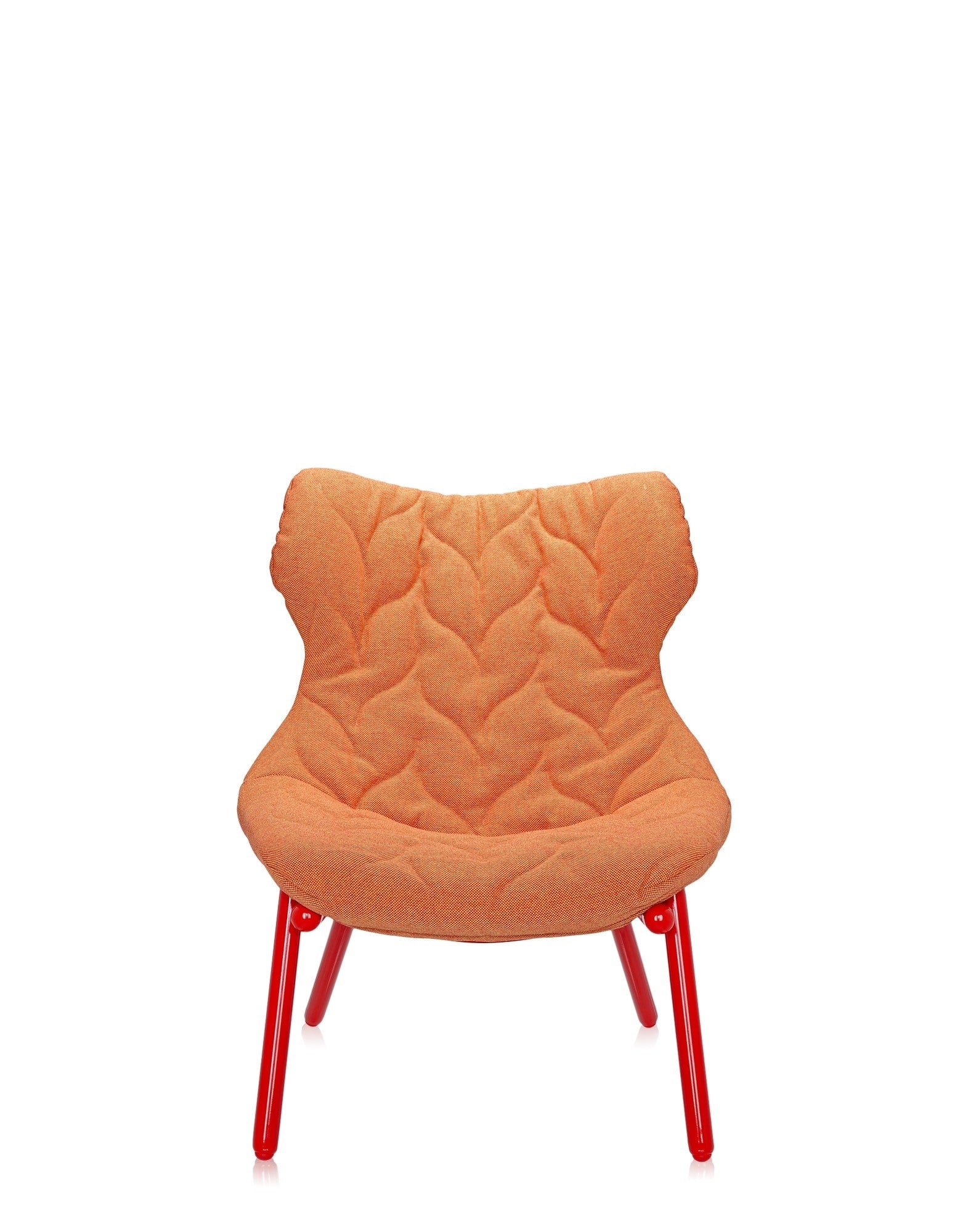 Foliage Armchair by Kartell #TREVIRA/ORANGE TREVIRA/RED