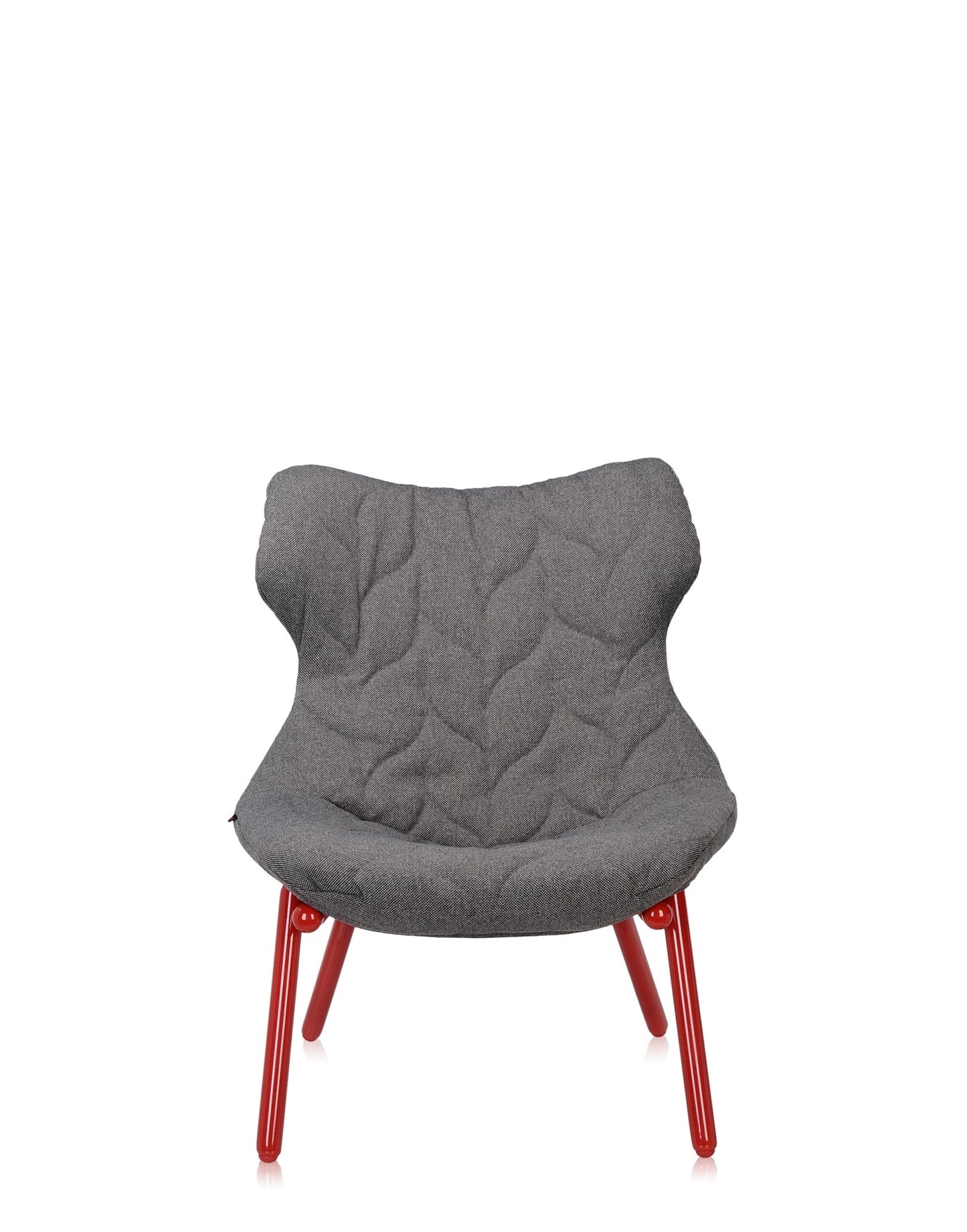 Foliage Armchair by Kartell #TREVIRA/GREY TREVITRA/RED