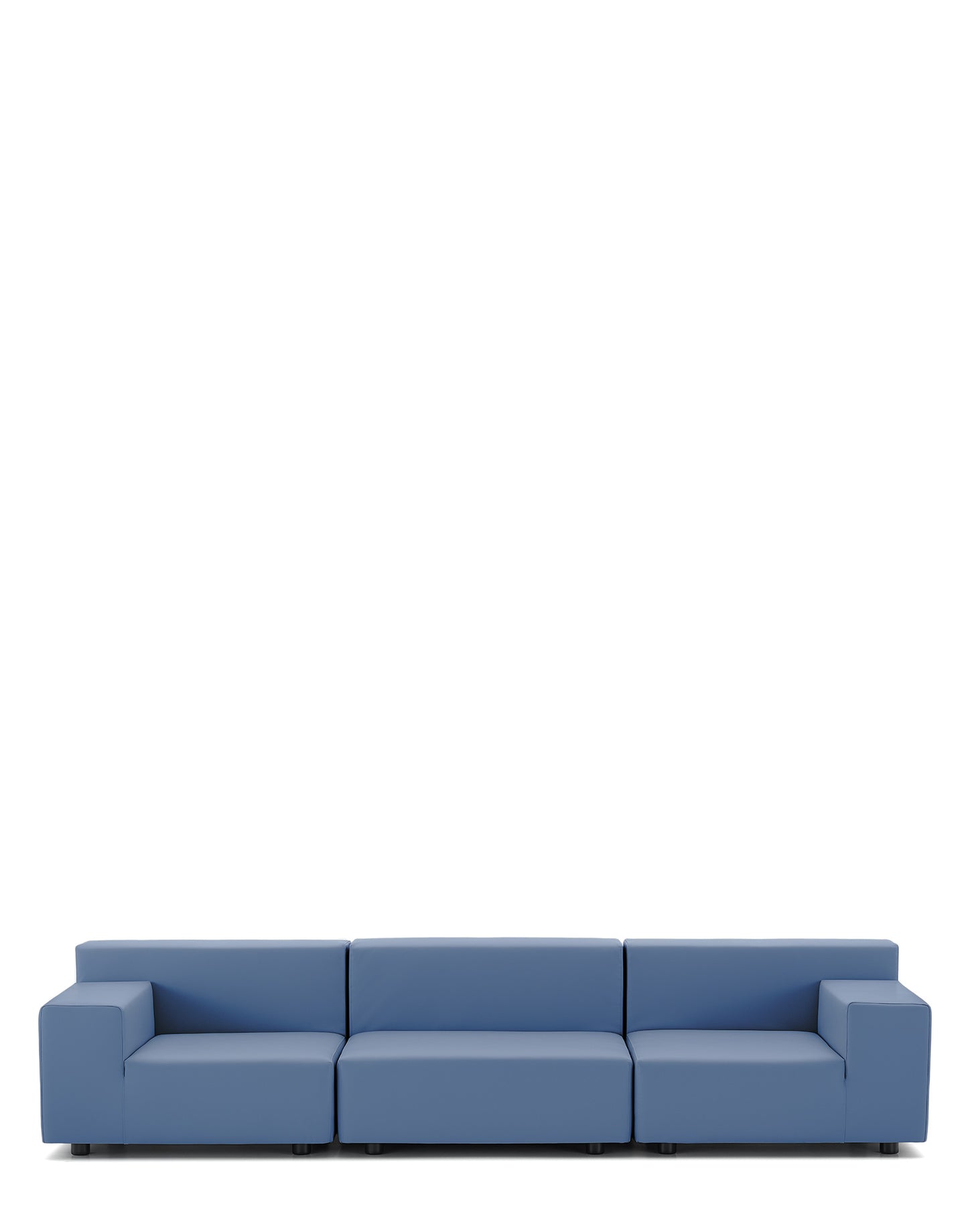 Plastics Tech Fabric Three-Seater Sofa by Kartell #LIGHT BLUE POWDER