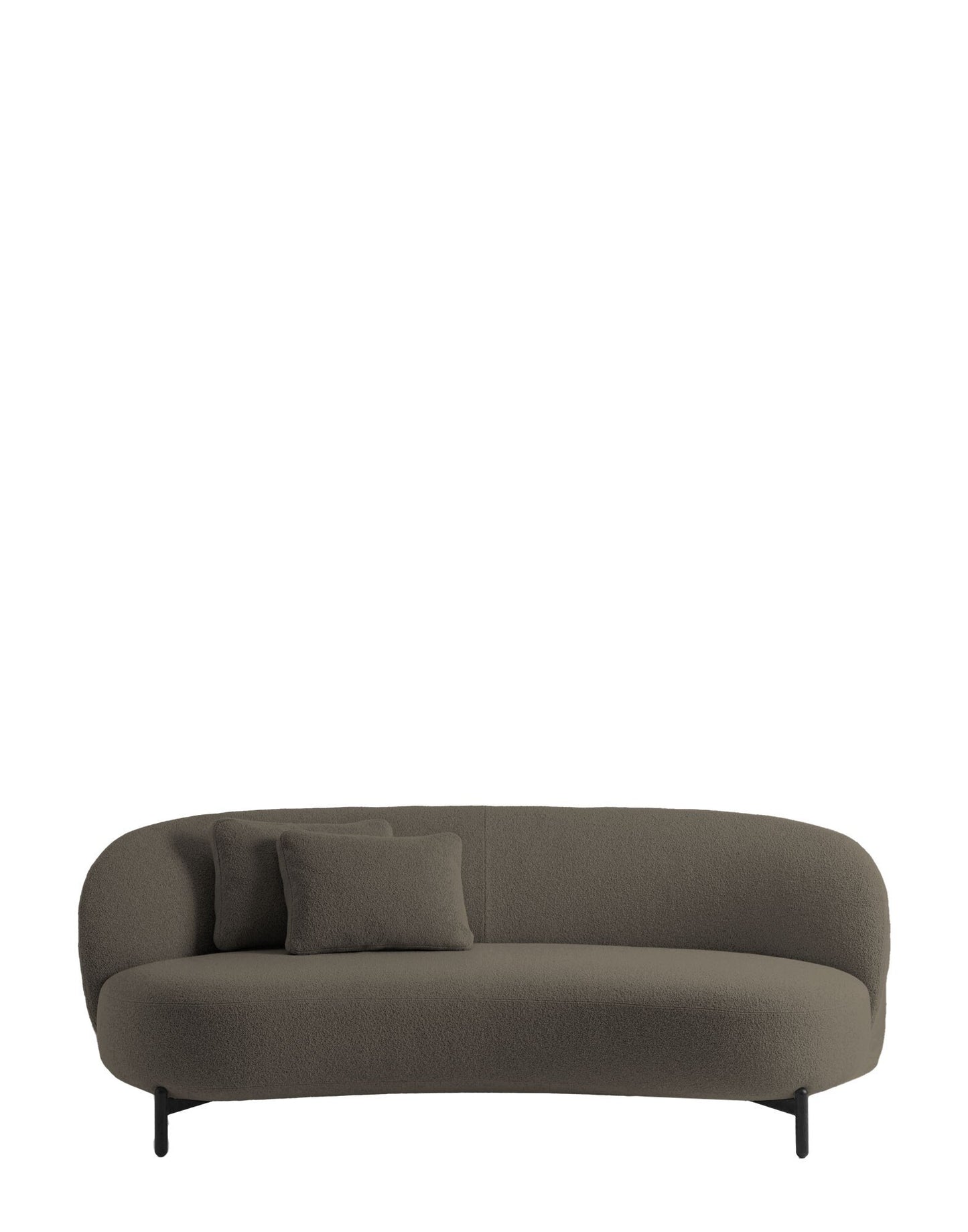 Lunam Sofa by Kartell #ORSETTO/BRICK RED/