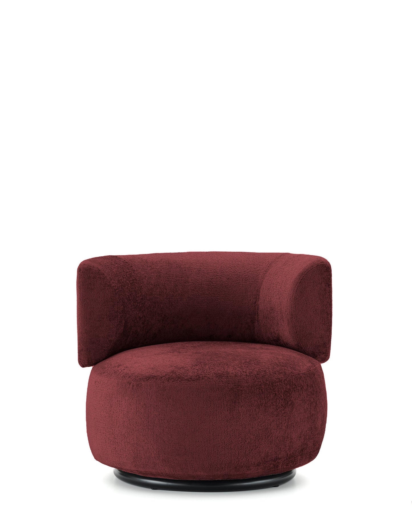 K-WAIT Armchair by Kartell #CHENILLE/BORDEAUX/