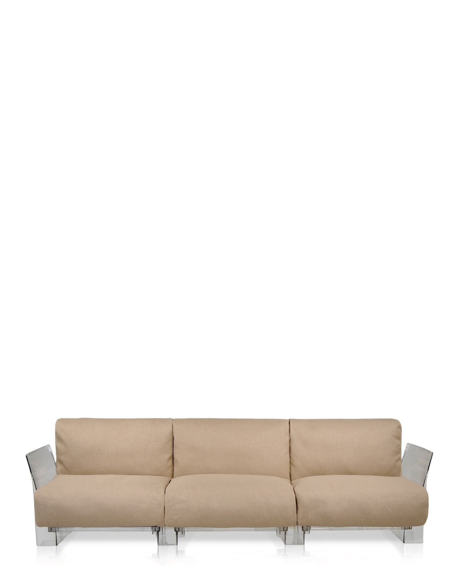 Pop Outdoor Three-Seater Sofa by Kartell #IKON TAUPE