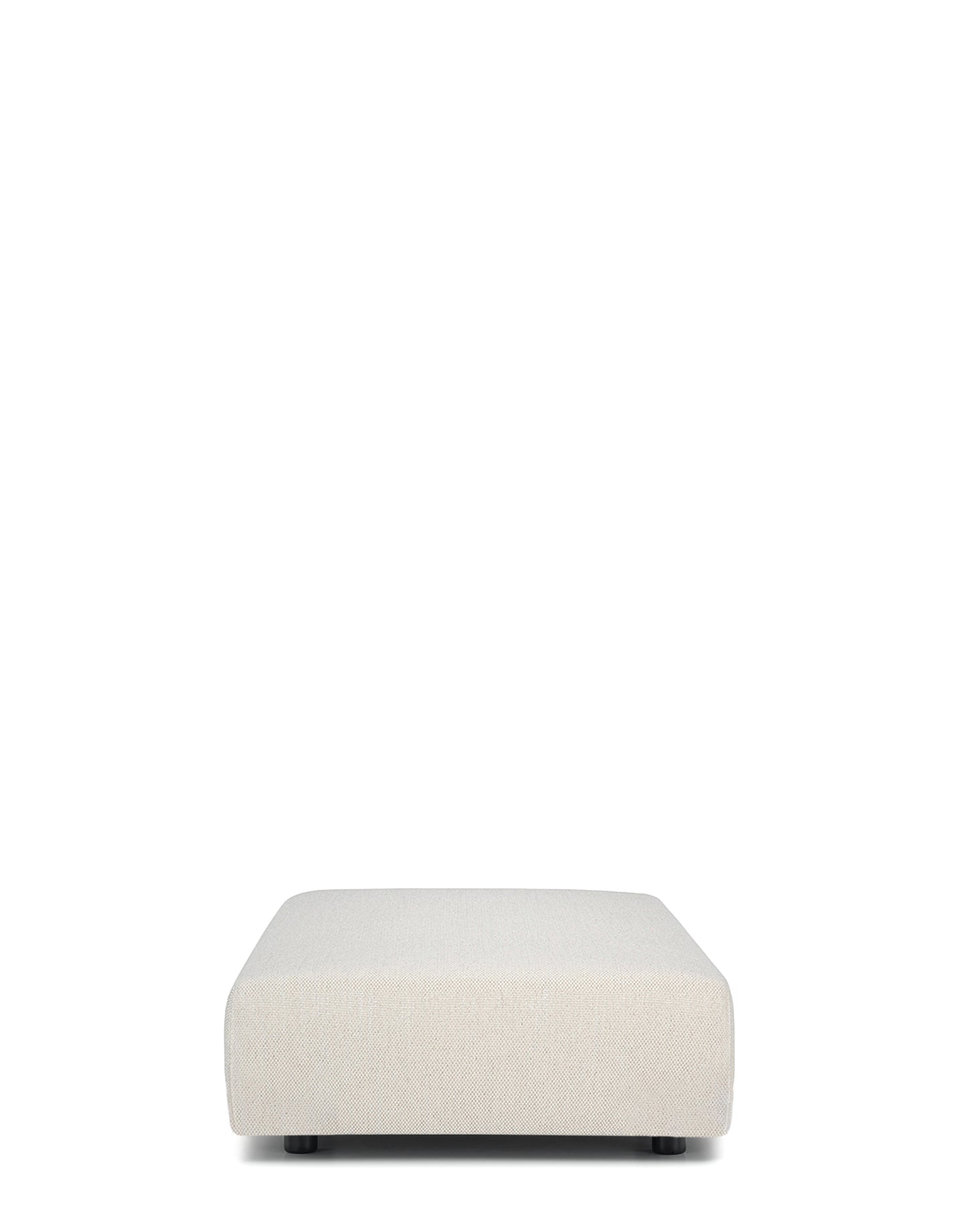 Plastics Duo Pouf Rectangular Nile by Kartell #ECRU