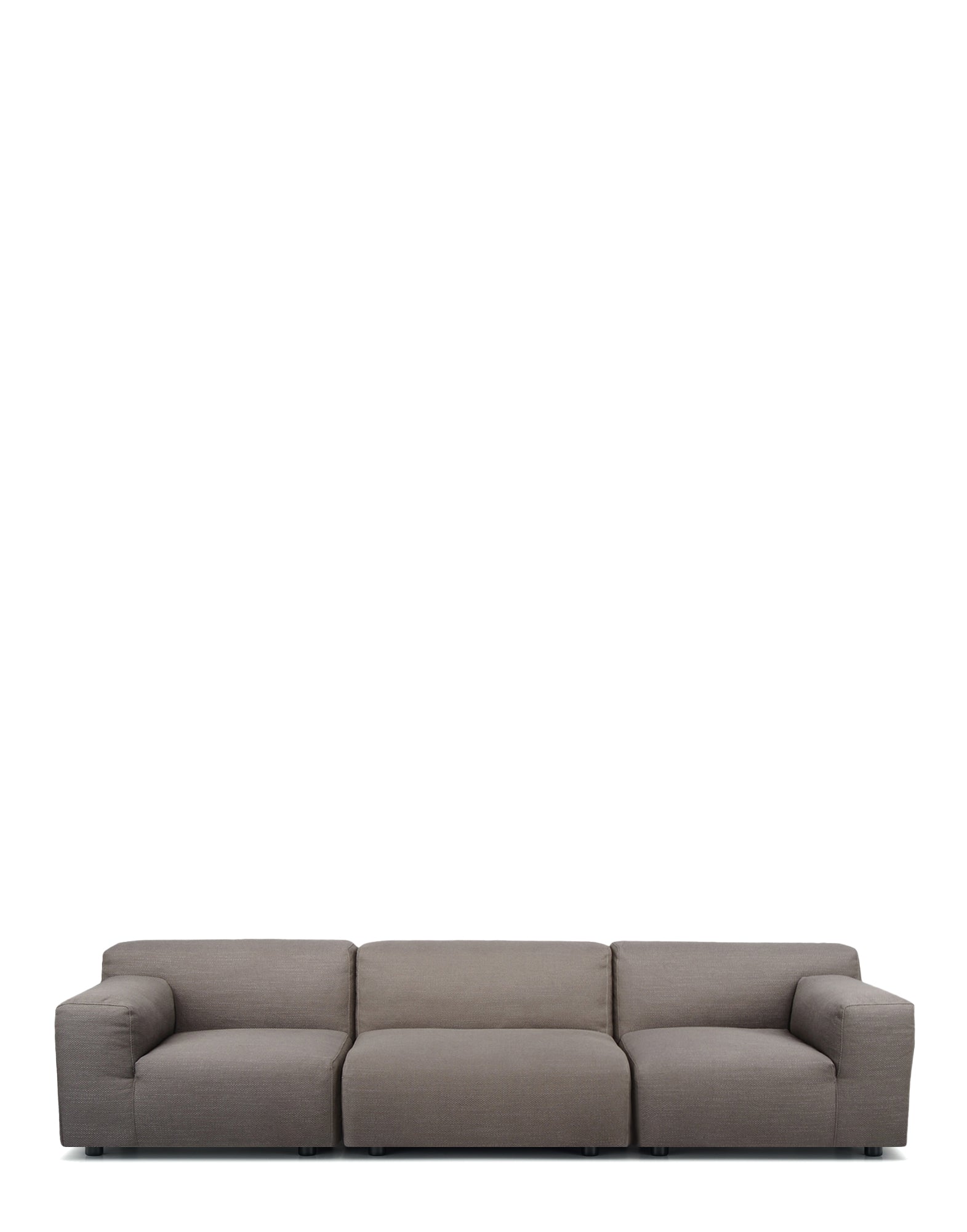 Plastics Duo Three-Seater Sofa Nilo by Kartell #GREY