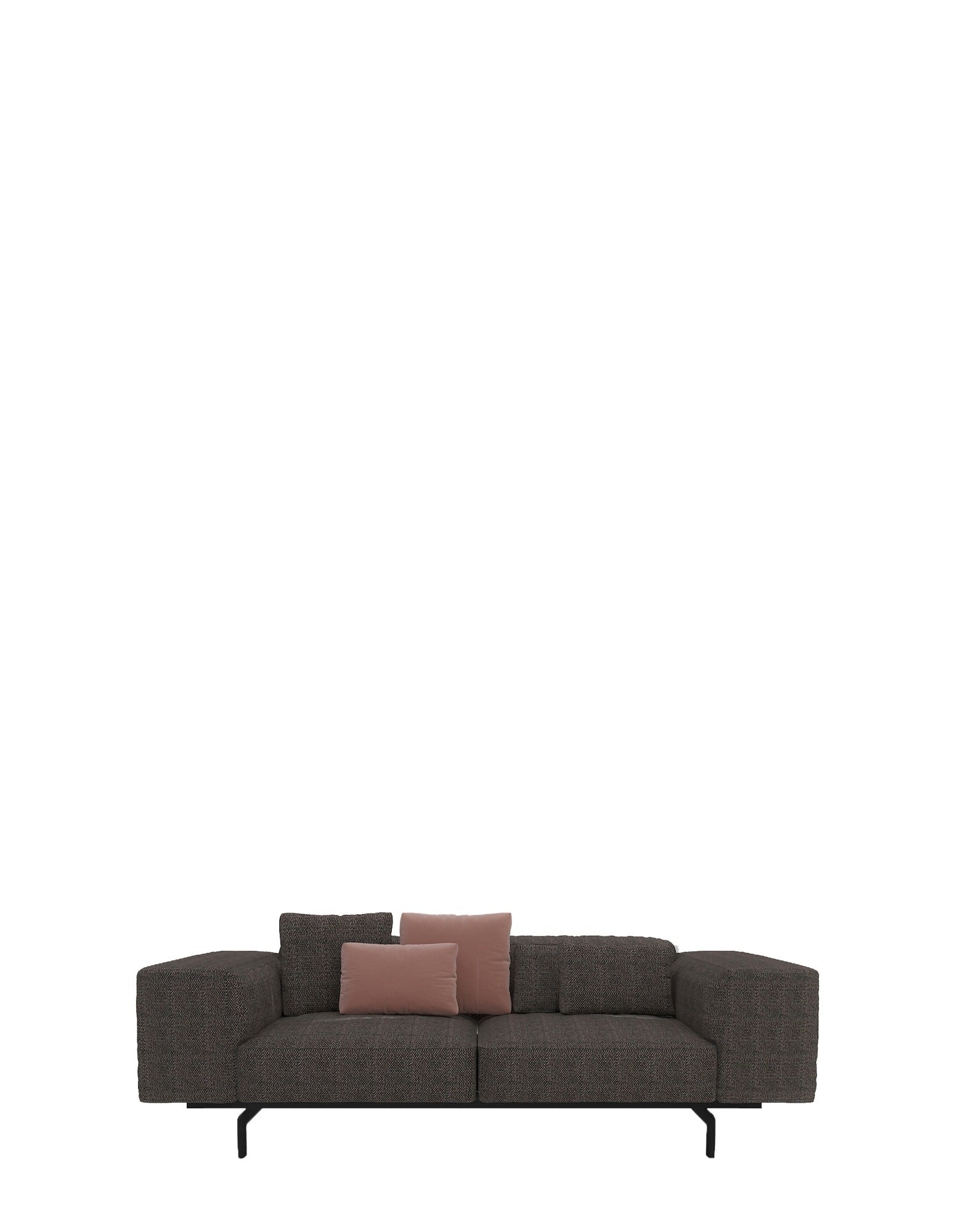 Largo Two-Seater Sofa by Kartell #GUBBIO/TAUPE/