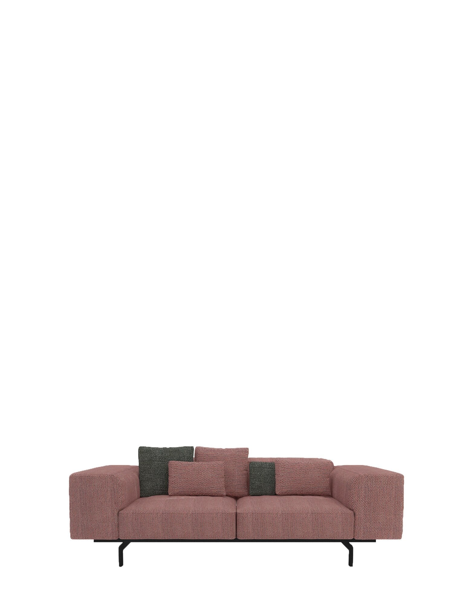 Largo Two-Seater Sofa by Kartell #GUBBIO/PINK/