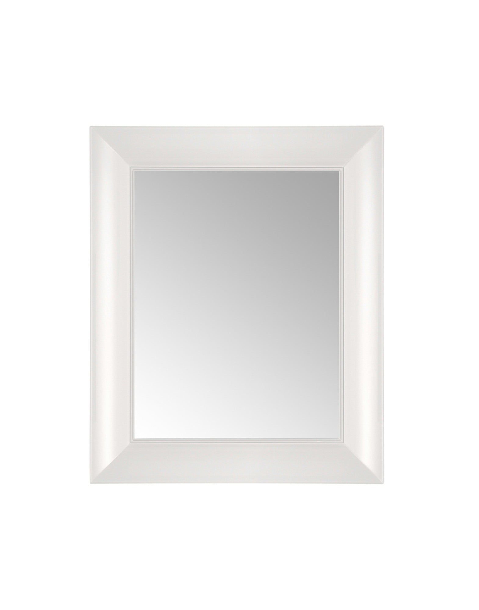 Francois Ghost Wall Mirror by Kartell #GLOSSY WHITE/79 cm x 65 cm/