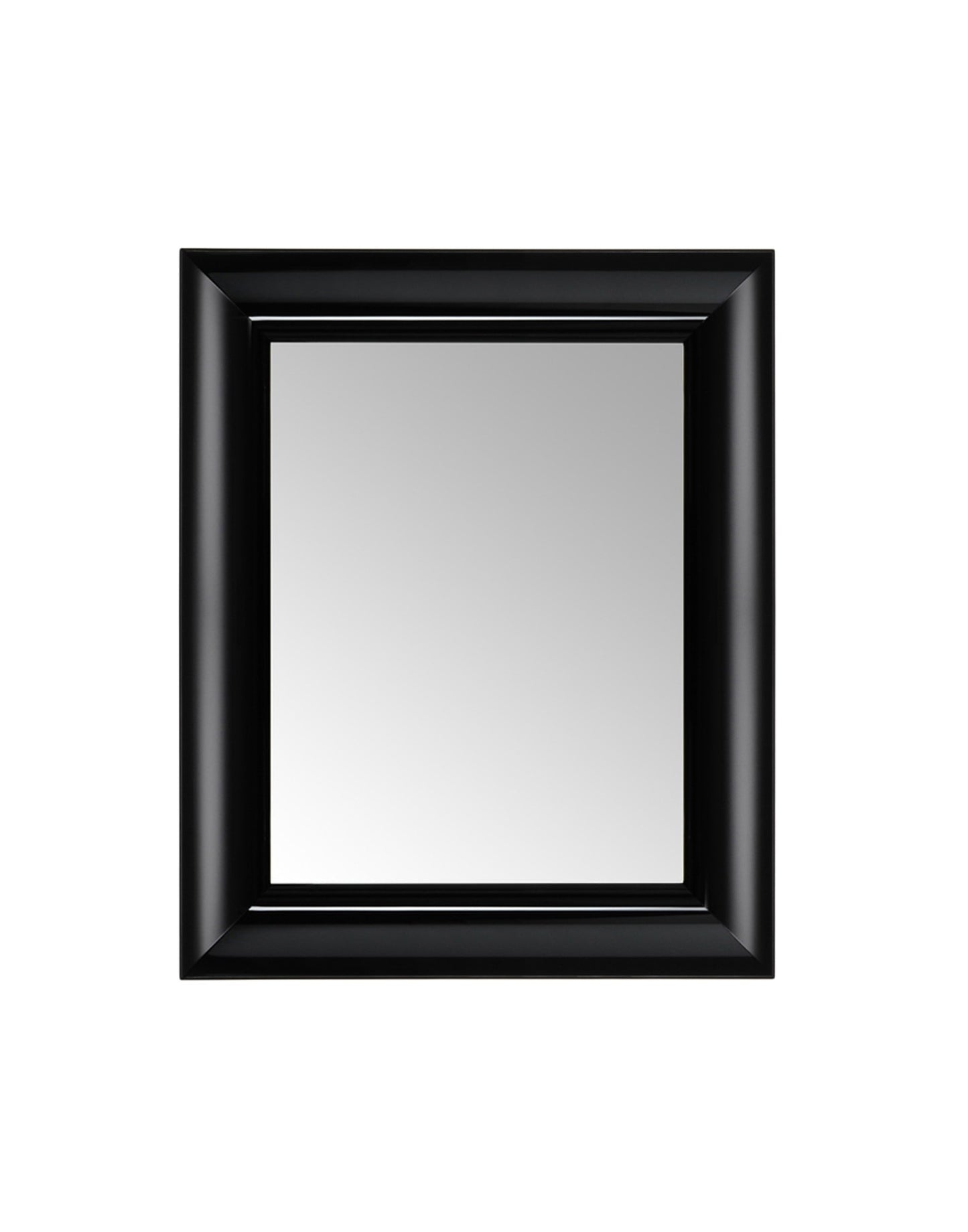 Francois Ghost Wall Mirror by Kartell #GLOSSY BLACK/79 cm x 65 cm/