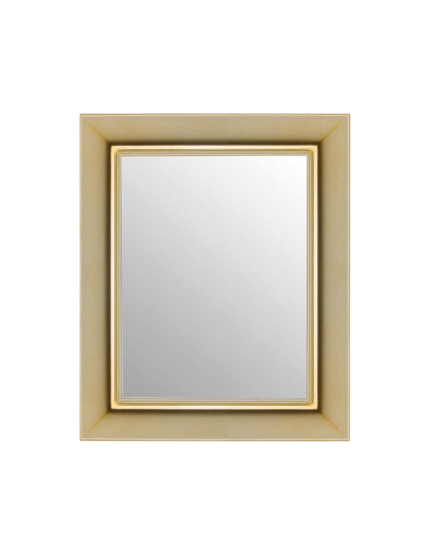 Francois Ghost Wall Mirror by Kartell #METALLIC GOLD/79 cm x 65 cm/