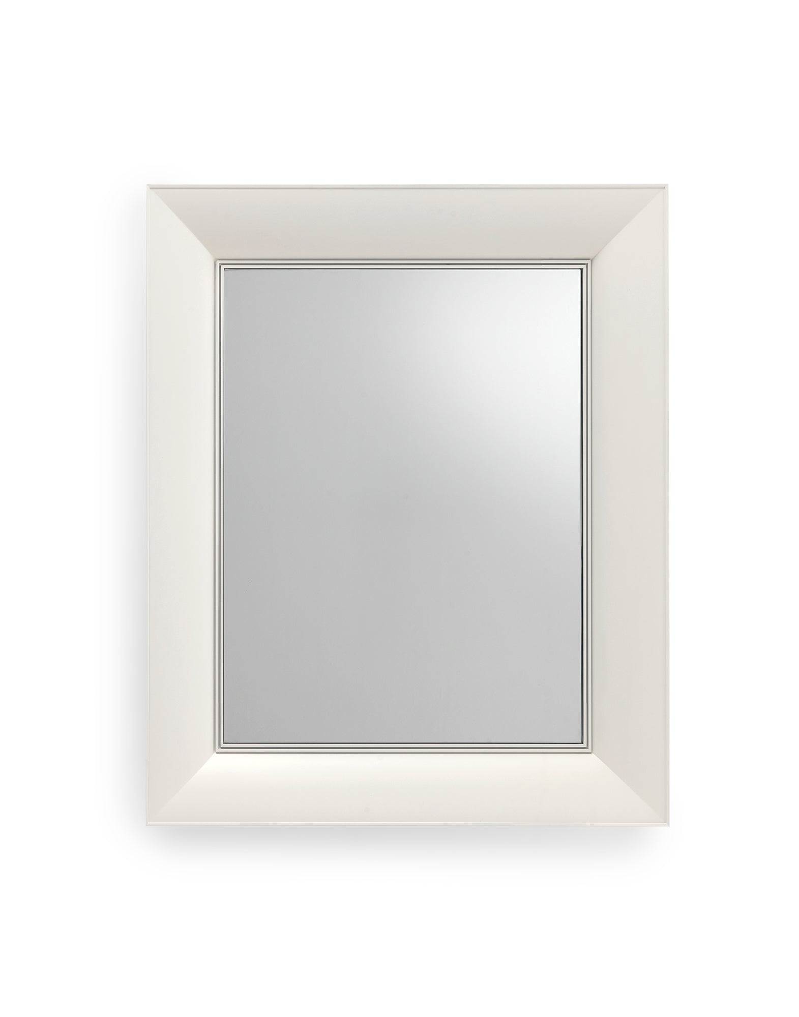 Francois Ghost Wall Mirror by Kartell #MAT WHITE/79 cm x 65 cm/