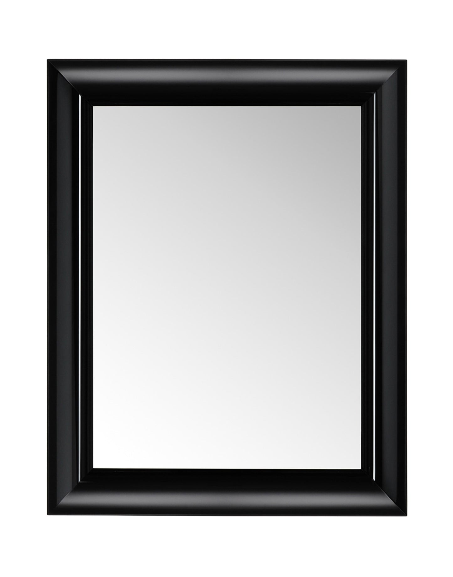 Francois Ghost Wall Mirror by Kartell #GLOSSY BLACK/111 cm X 88 cm/