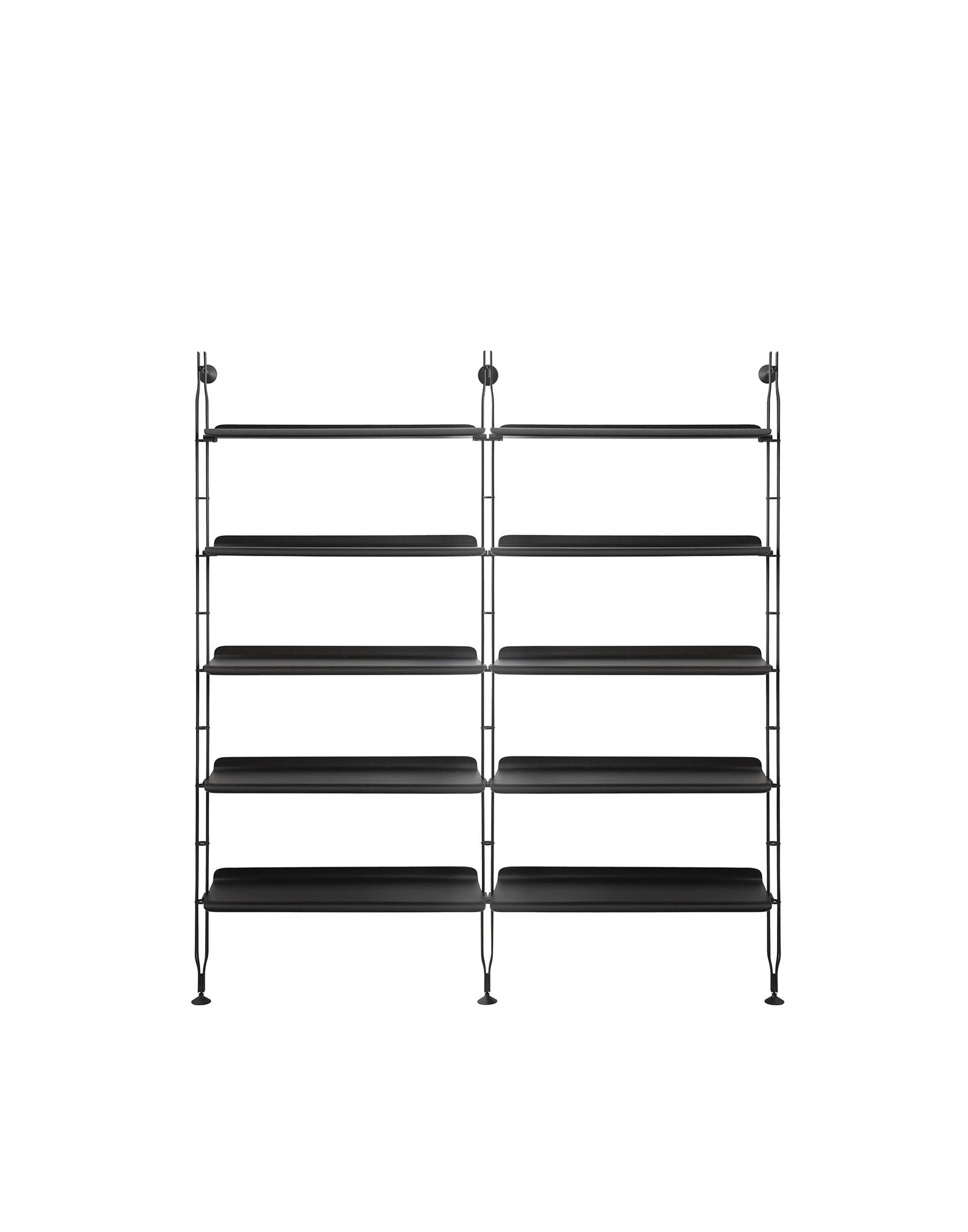 Adam Wood Shelf (2 Column) by Kartell #ASH BLACK/BLACK