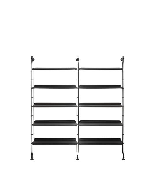 Adam Wood Shelf (2 Column) by Kartell #ASH BLACK/BLACK