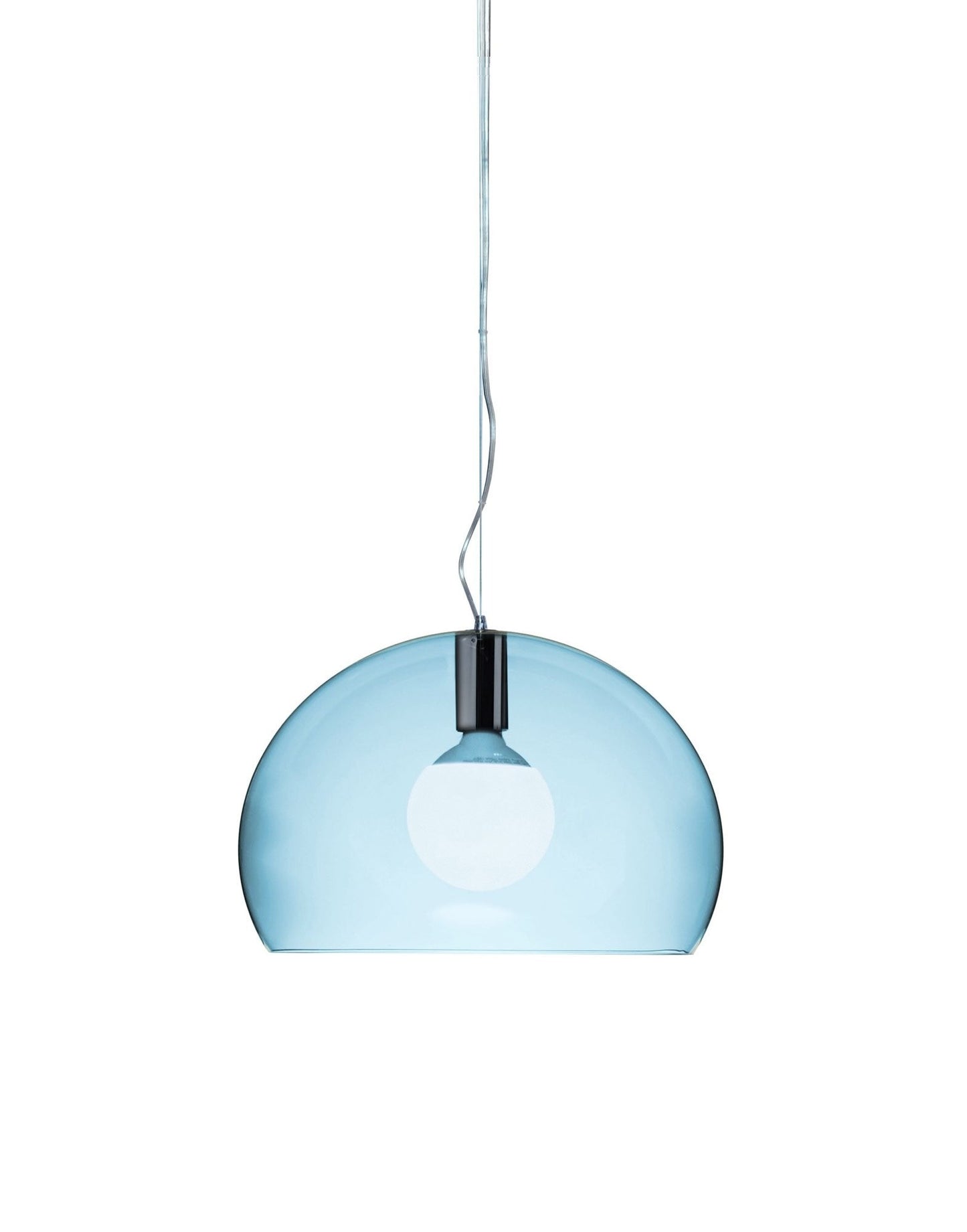 Small FL/Y Pendant Lamp by Kartell #TRANSPARENT/LIGHT BLUE/