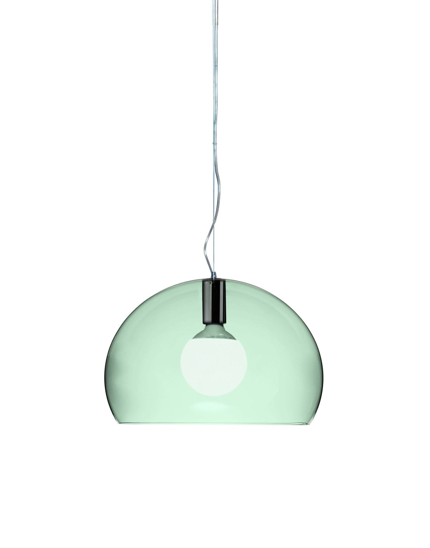 Small FL/Y Pendant Lamp by Kartell #TRANSPARENT/SAGE GREEN/