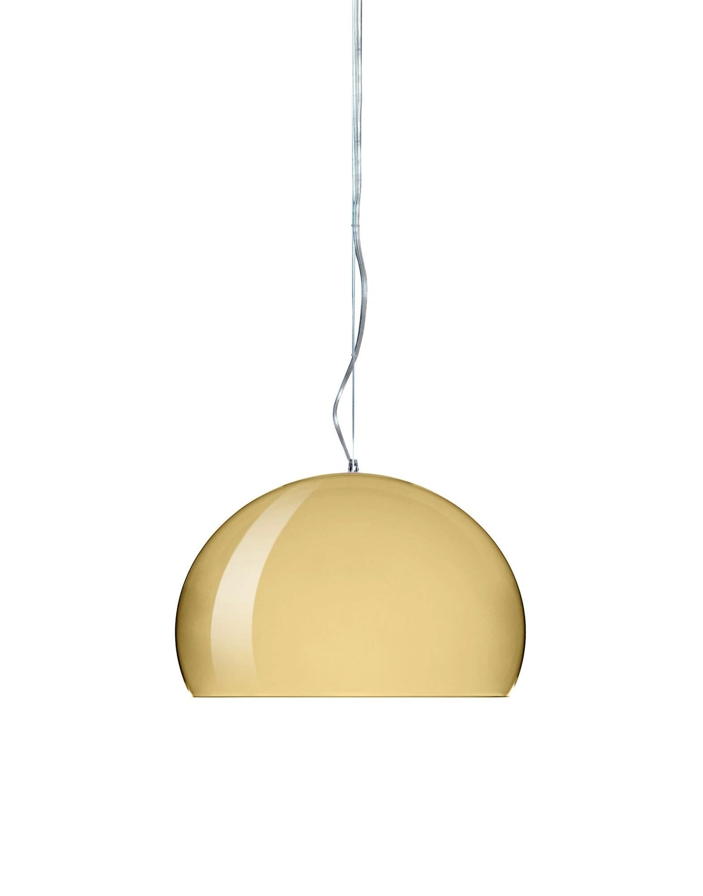 Small FL/Y Pendant Lamp by Kartell #METAL/GOLD/