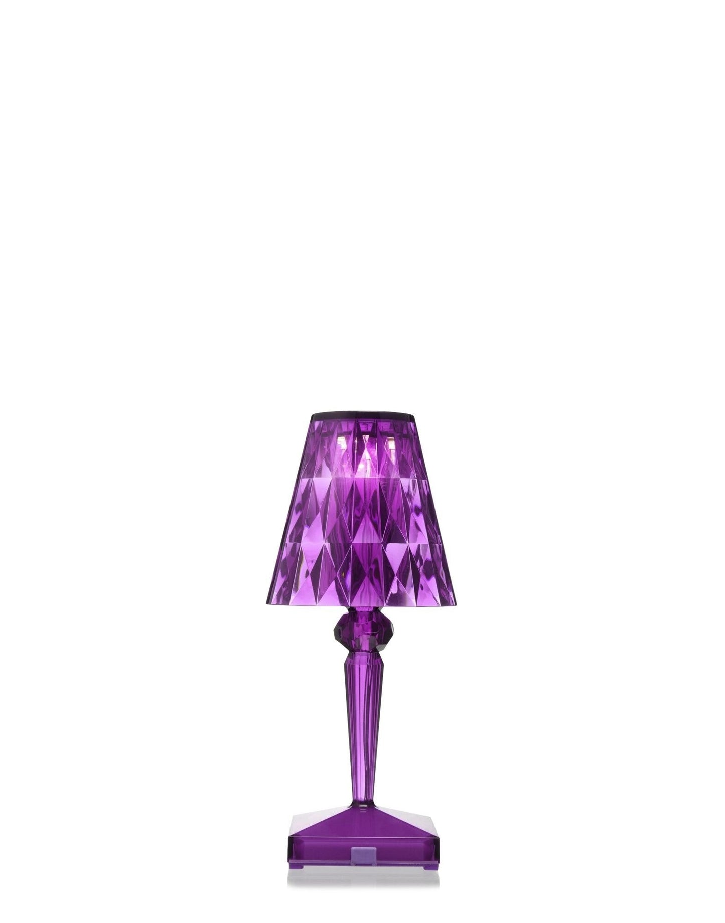 Battery Table Lamp by Kartell #Transparent/PLUM/