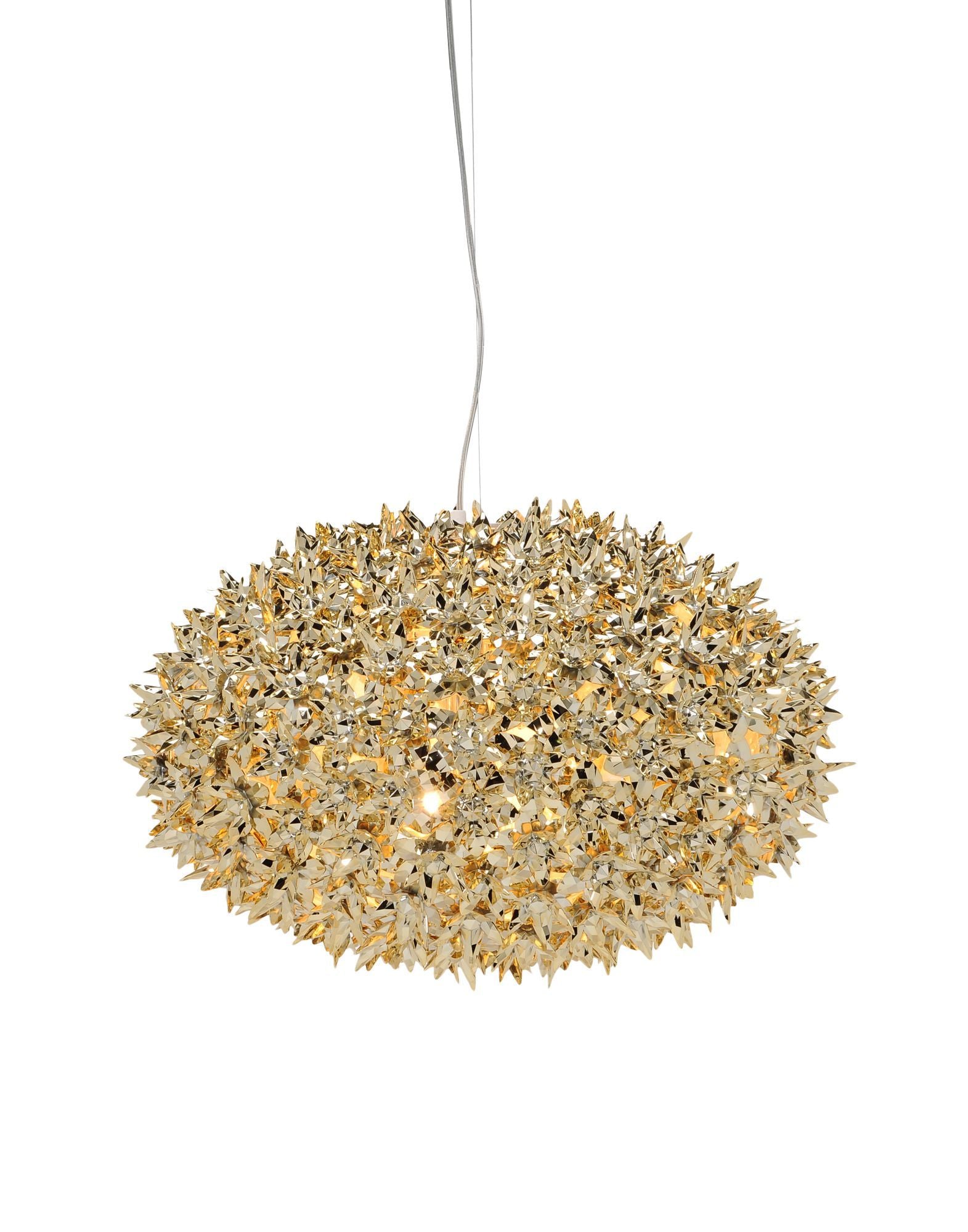 Bloom Medium Pendant Lamp by Kartell #METAL/GOLD/