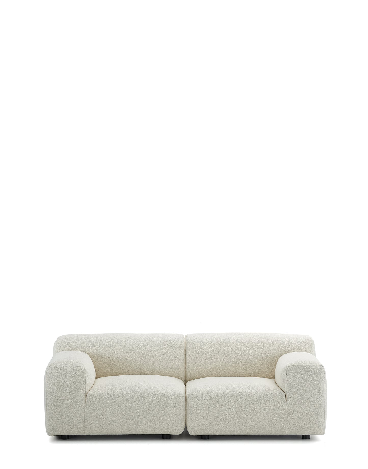 Plastics Duo Two-Seater Sofa Orsetto by Kartell #WHITE/NOT FLAMEPROOF/