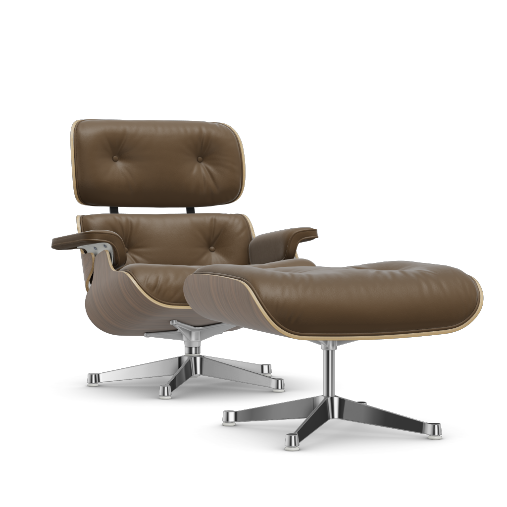 Lounge Chair & Ottoman (classic dimensions) by Vitra