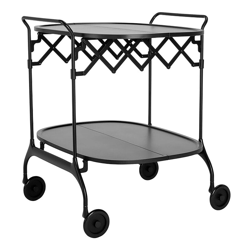 Gastone folding serving trolley/side table by Kartell