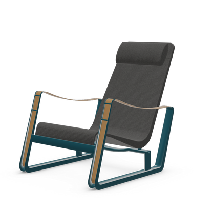 Cite Lounge Chair (Prouve Bleu Dynastie powder-coated (smooth)) by Vitra