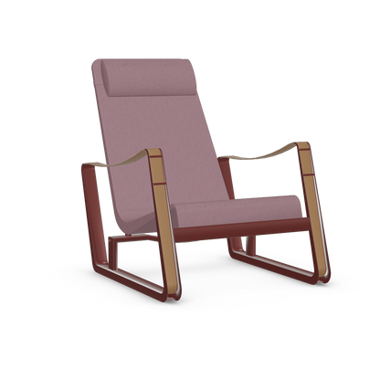 Cite Lounge Chair (Japanese red powder-coated (smooth)) by Vitra