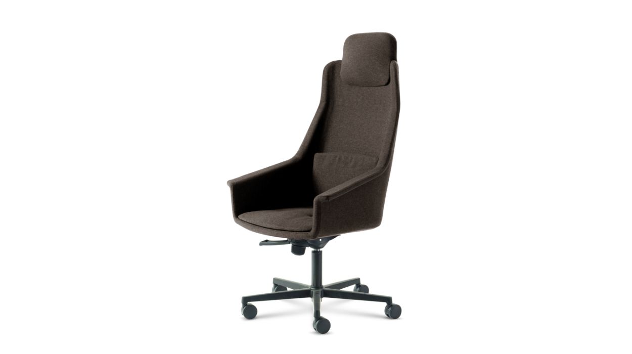 LENNY HIGH BACK DESK ARMCHAIR by Roche Bobois